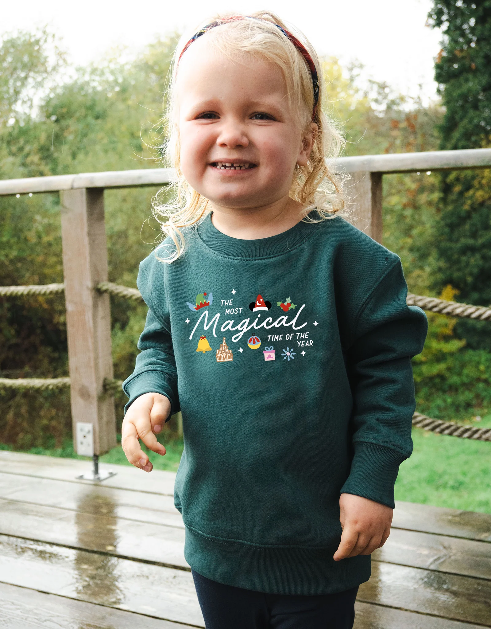 Magical Embroidered Organic Cotton Childrens Sweatshirt - Image 3