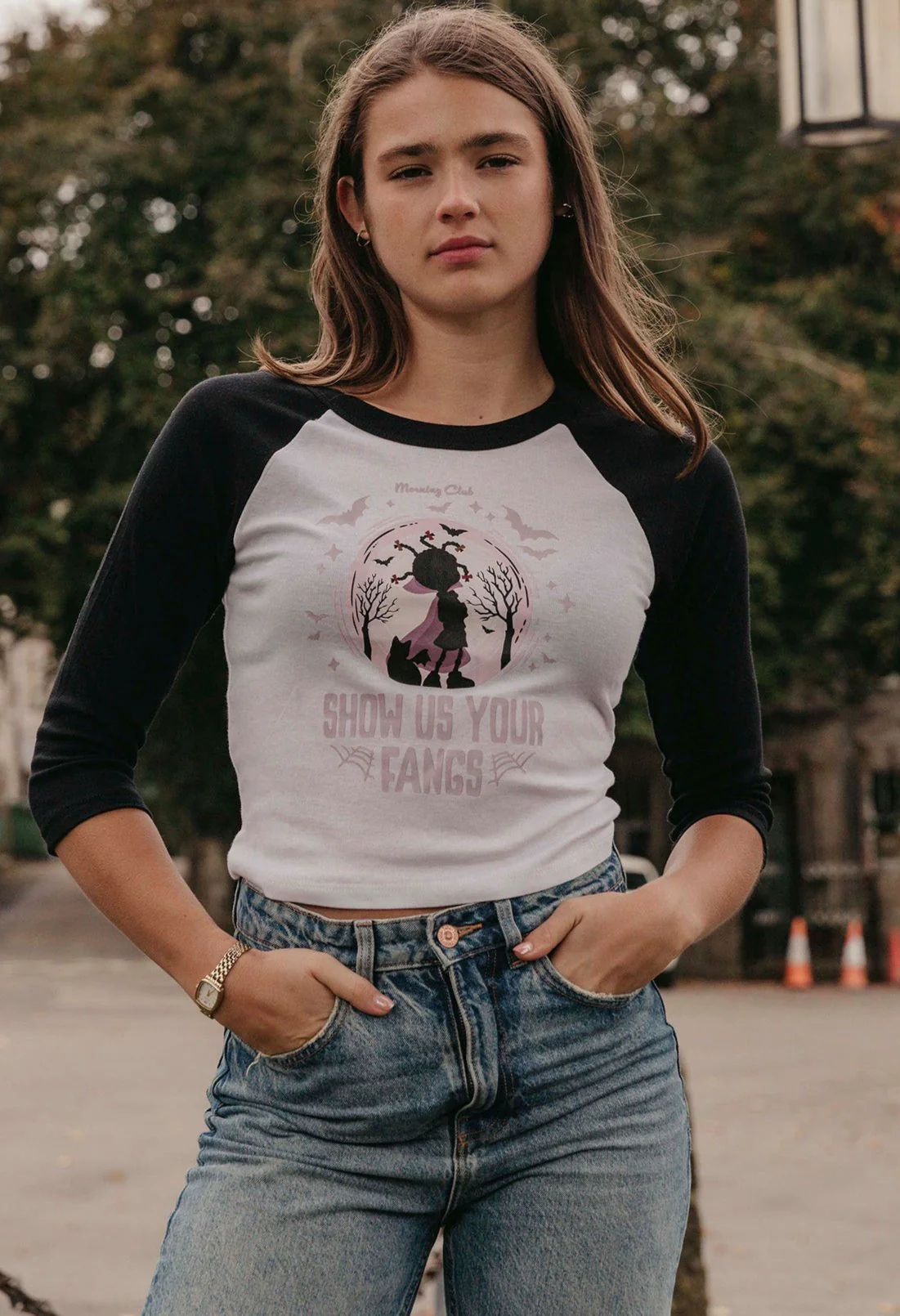 Mona Micro Rib 3/4 Sleeve Tee - Image 4