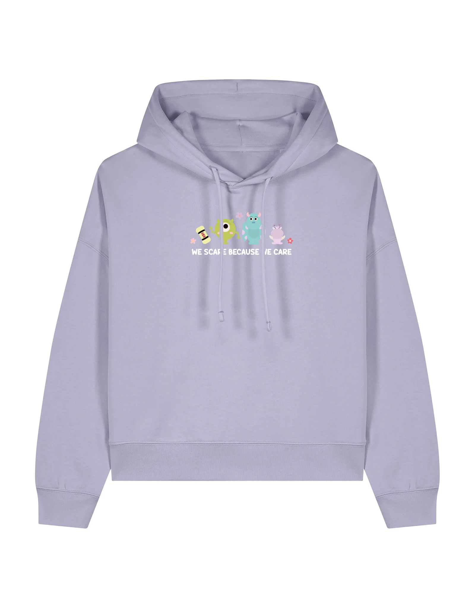 Monsters Embroidered Boxy Organic Cotton Hoodie - Image 7