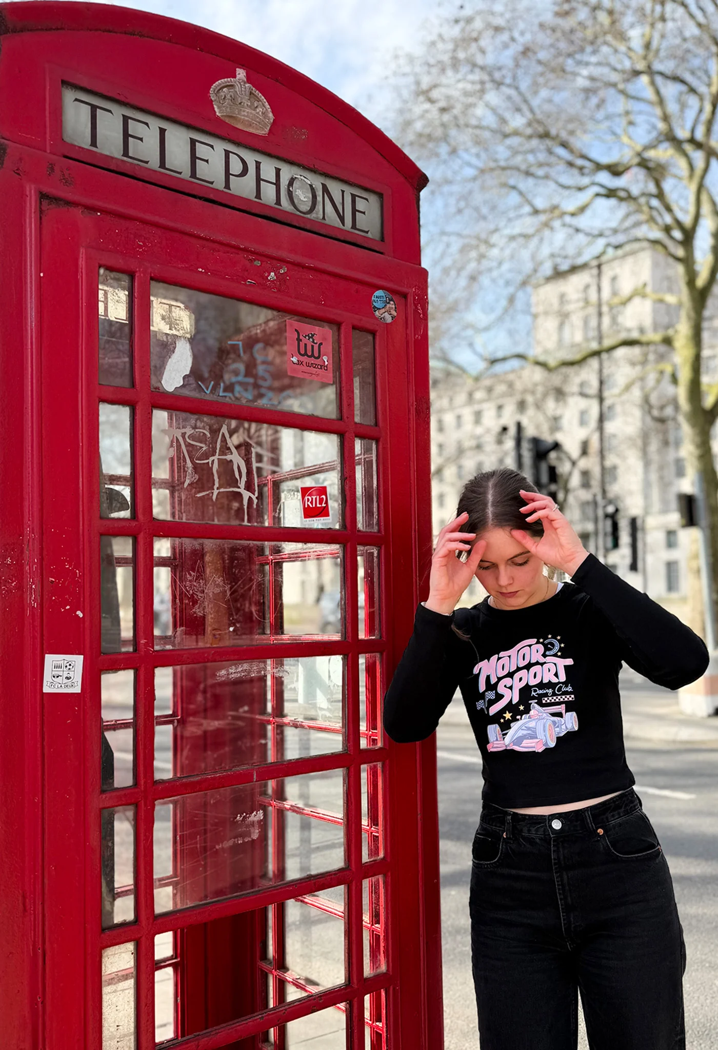 Motorsport Printed Micro Rib Long Sleeved Tee - Image 6