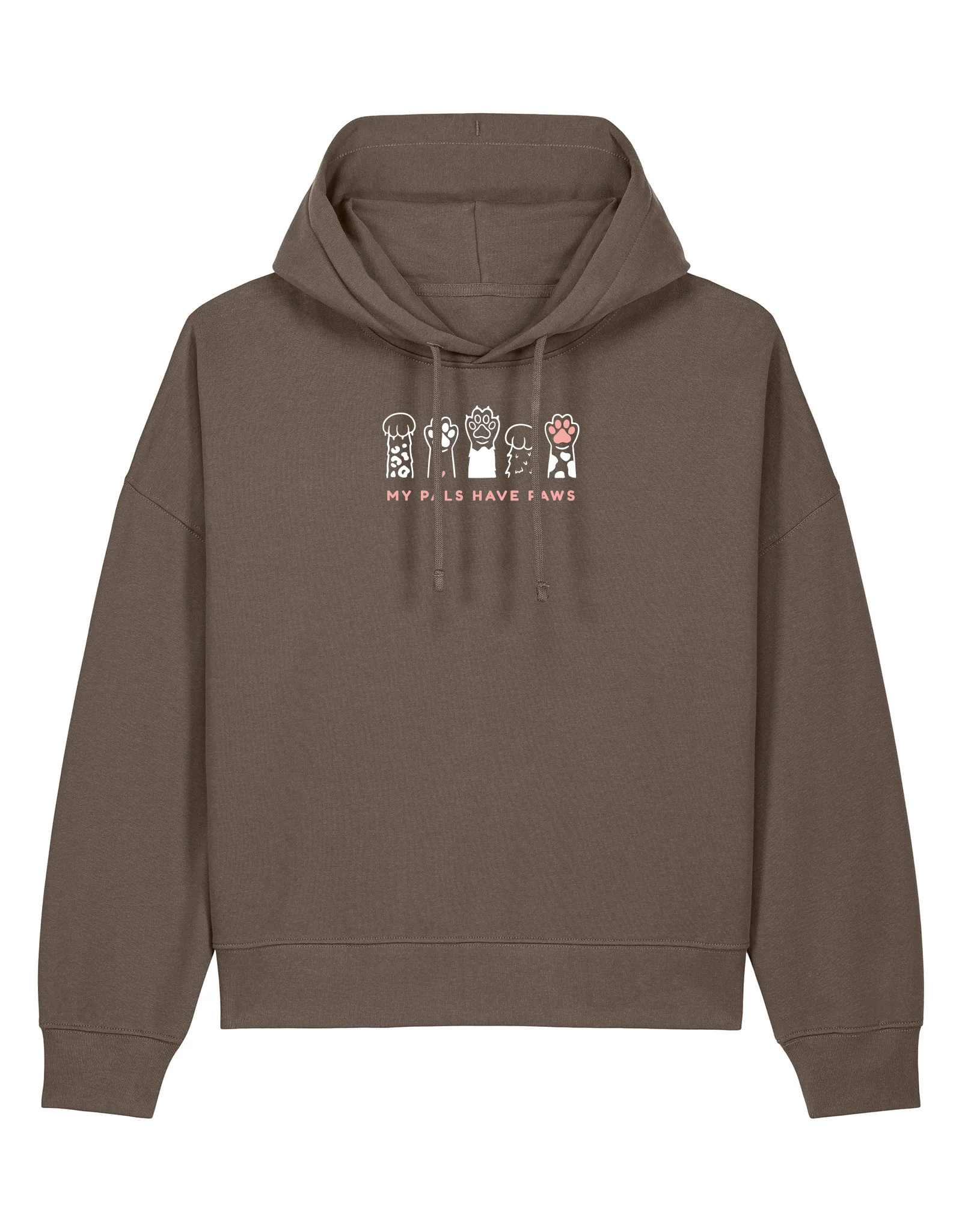 My Pals Have Paws Embroidered Boxy Organic Cotton Hoodie - Image 3
