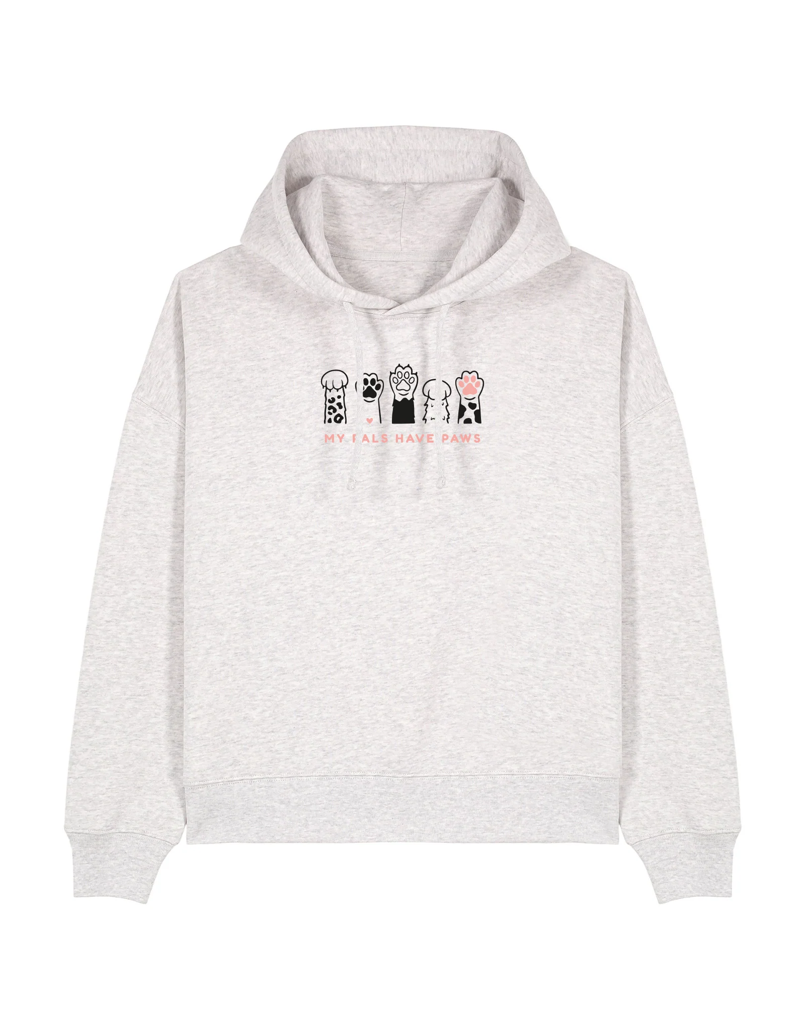 My Pals Have Paws Embroidered Boxy Organic Cotton Hoodie - Image 4