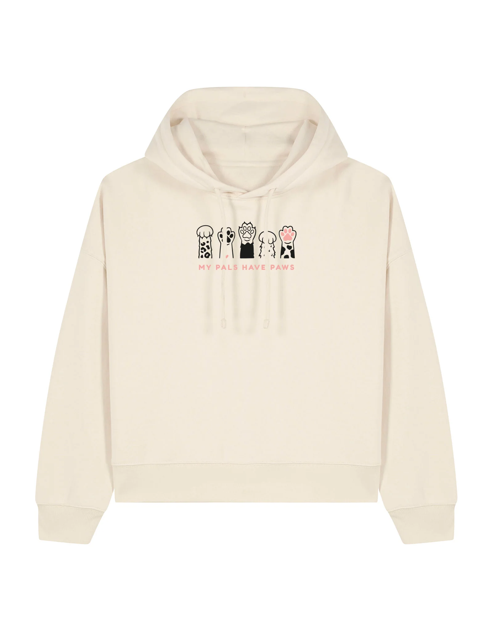 My Pals Have Paws Embroidered Boxy Organic Cotton Hoodie - Image 6