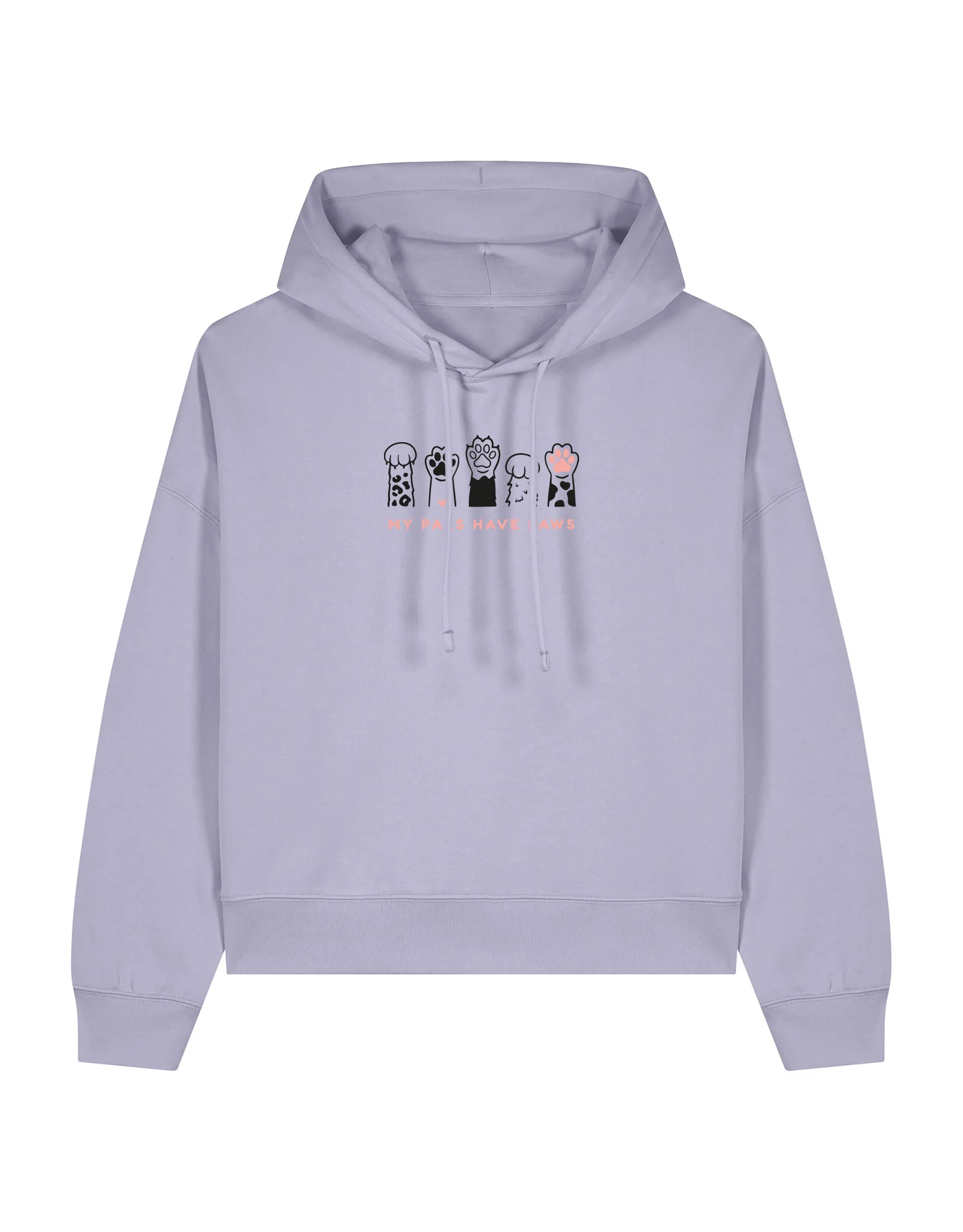 My Pals Have Paws Embroidered Boxy Organic Cotton Hoodie - Image 7