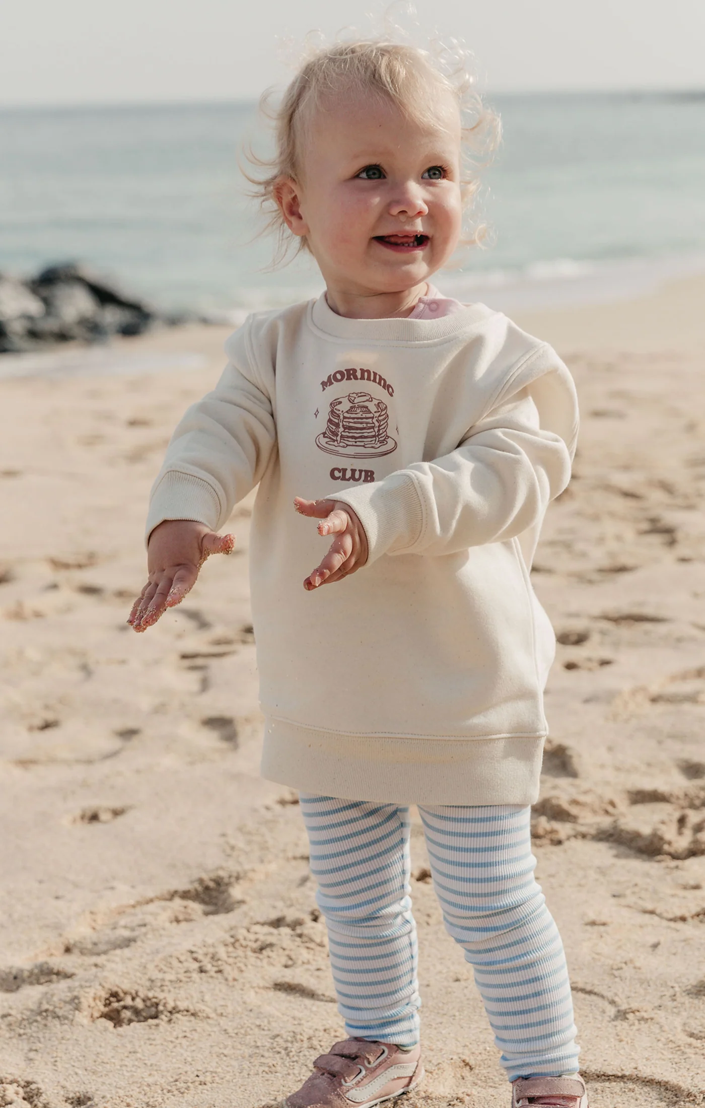 Pancakes Organic Cotton Childrens Sweatshirt - Image 4