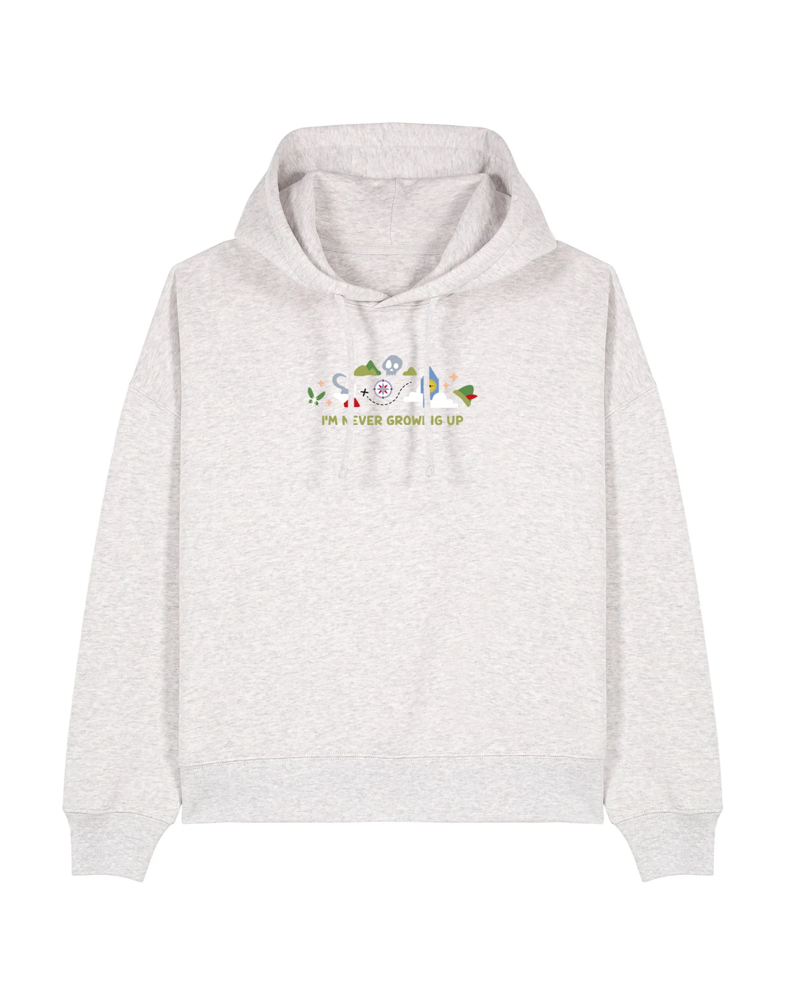 Peter Pan Embroidered Boxy Organic Cotton Hoodie - Image 5
