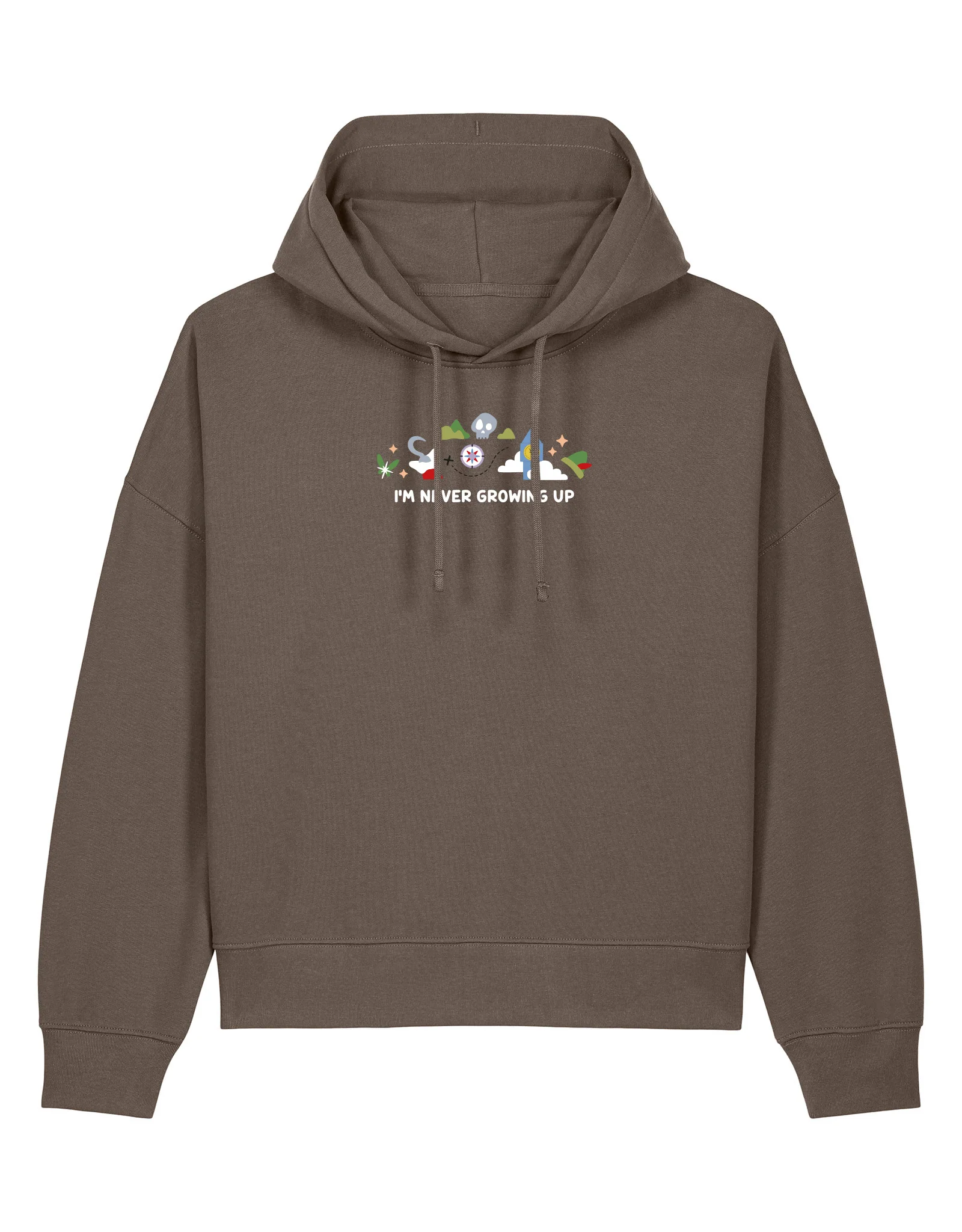 Peter Pan Embroidered Boxy Organic Cotton Hoodie - Image 6