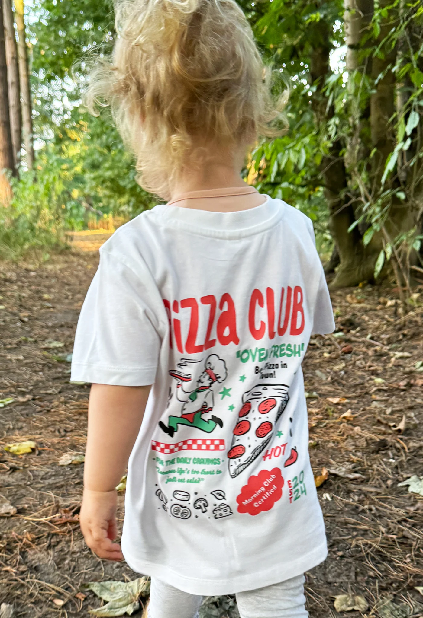 Pizza Club Organic Cotton Childrens T-Shirt - Image 3