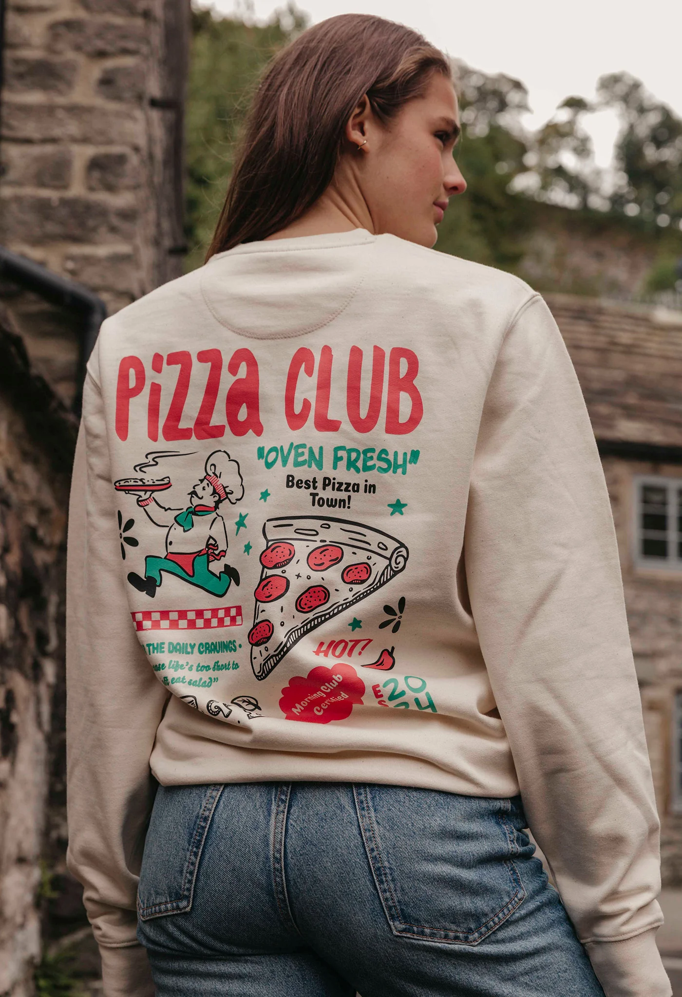 Pizza Club Organic Cotton Sweatshirt - Image 4