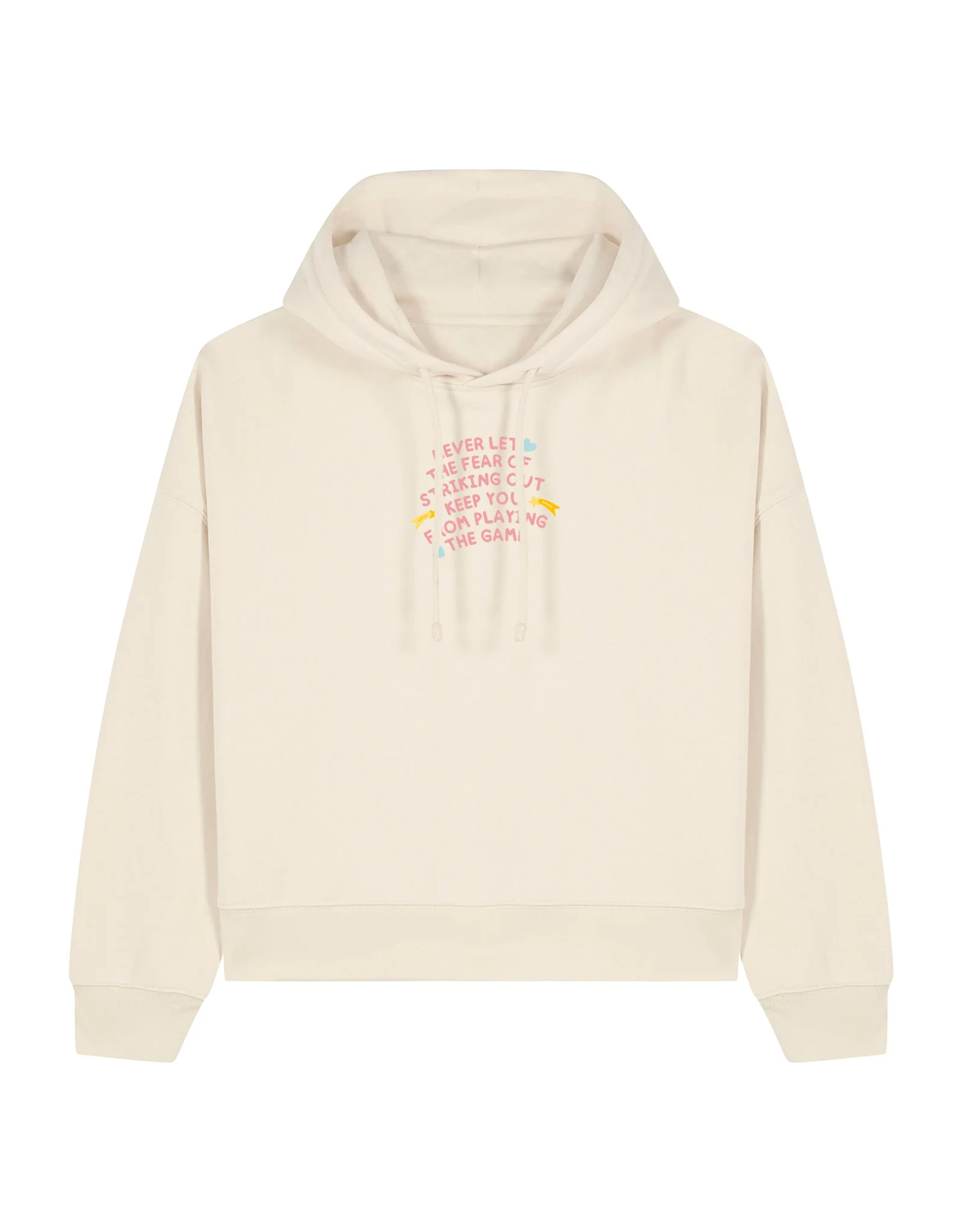 Playing The Game Embroidered Boxy Organic Cotton Hoodie - Image 3