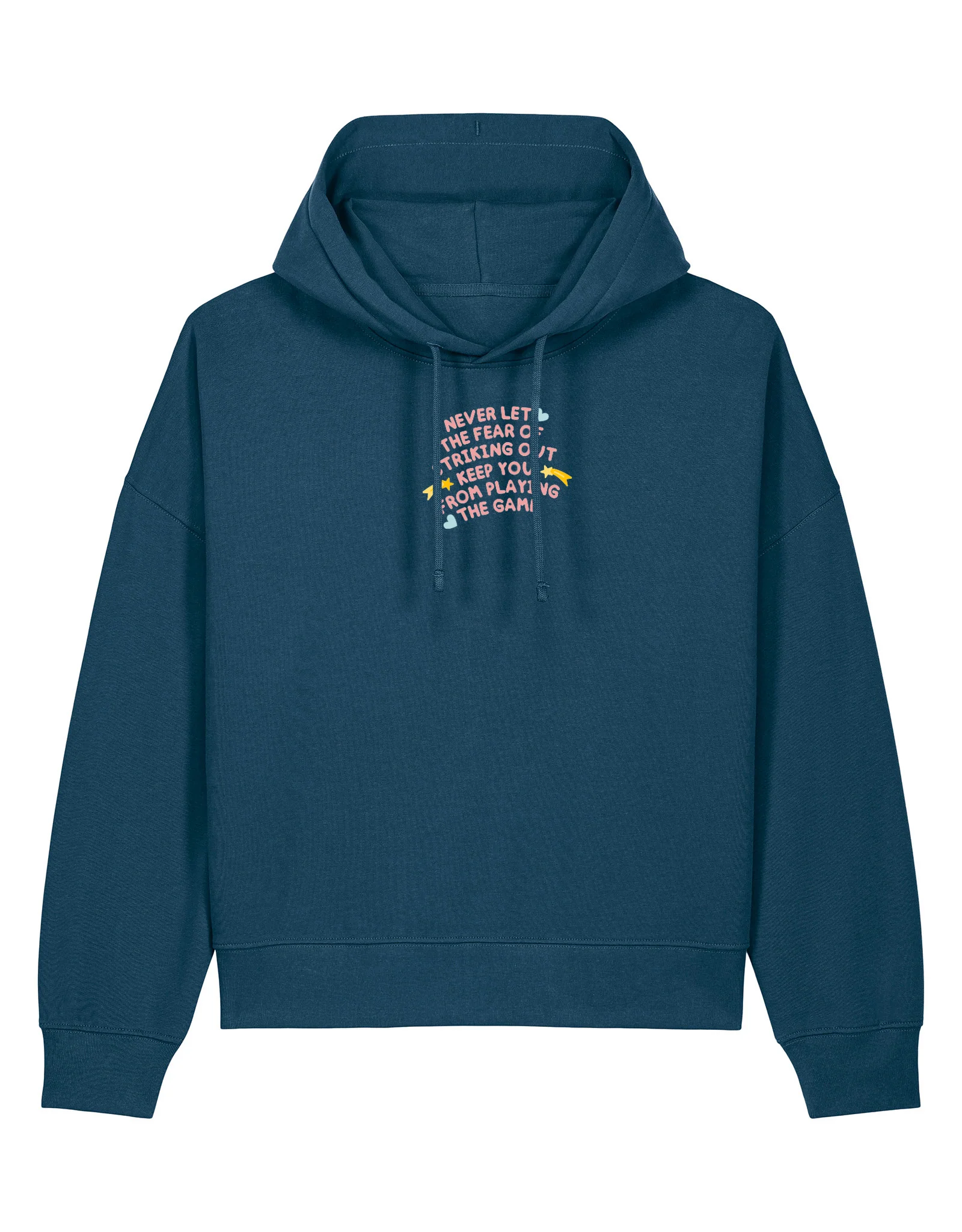 Playing The Game Embroidered Boxy Organic Cotton Hoodie - Image 4