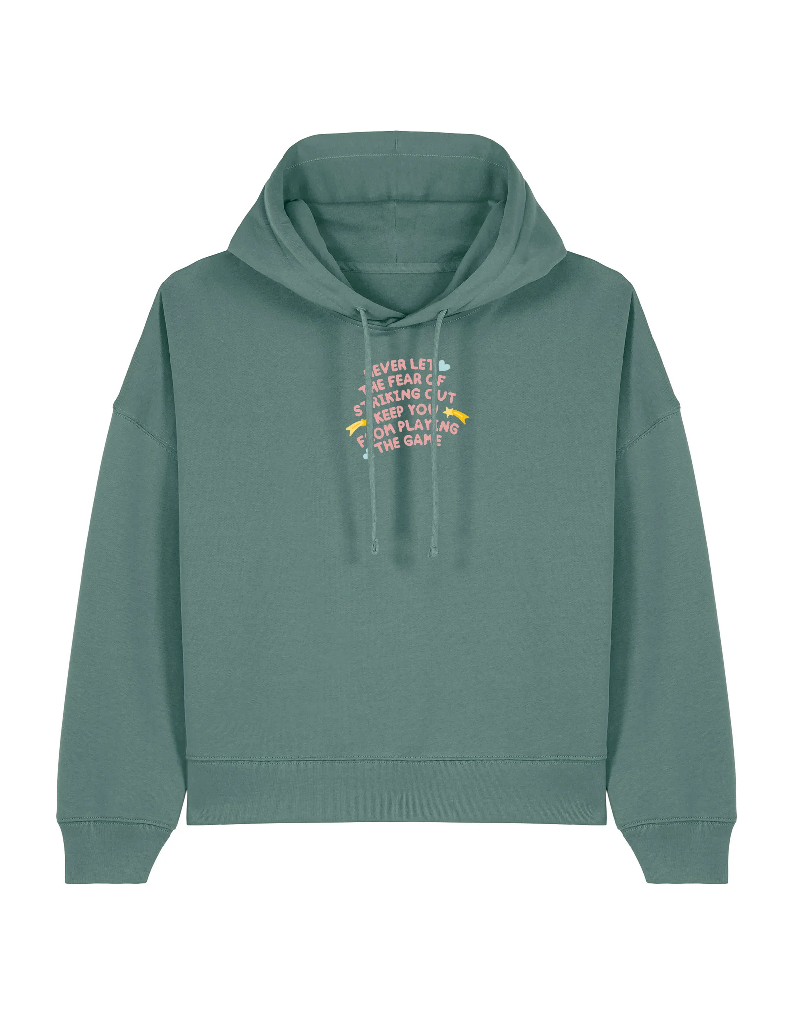 Playing The Game Embroidered Boxy Organic Cotton Hoodie - Image 6