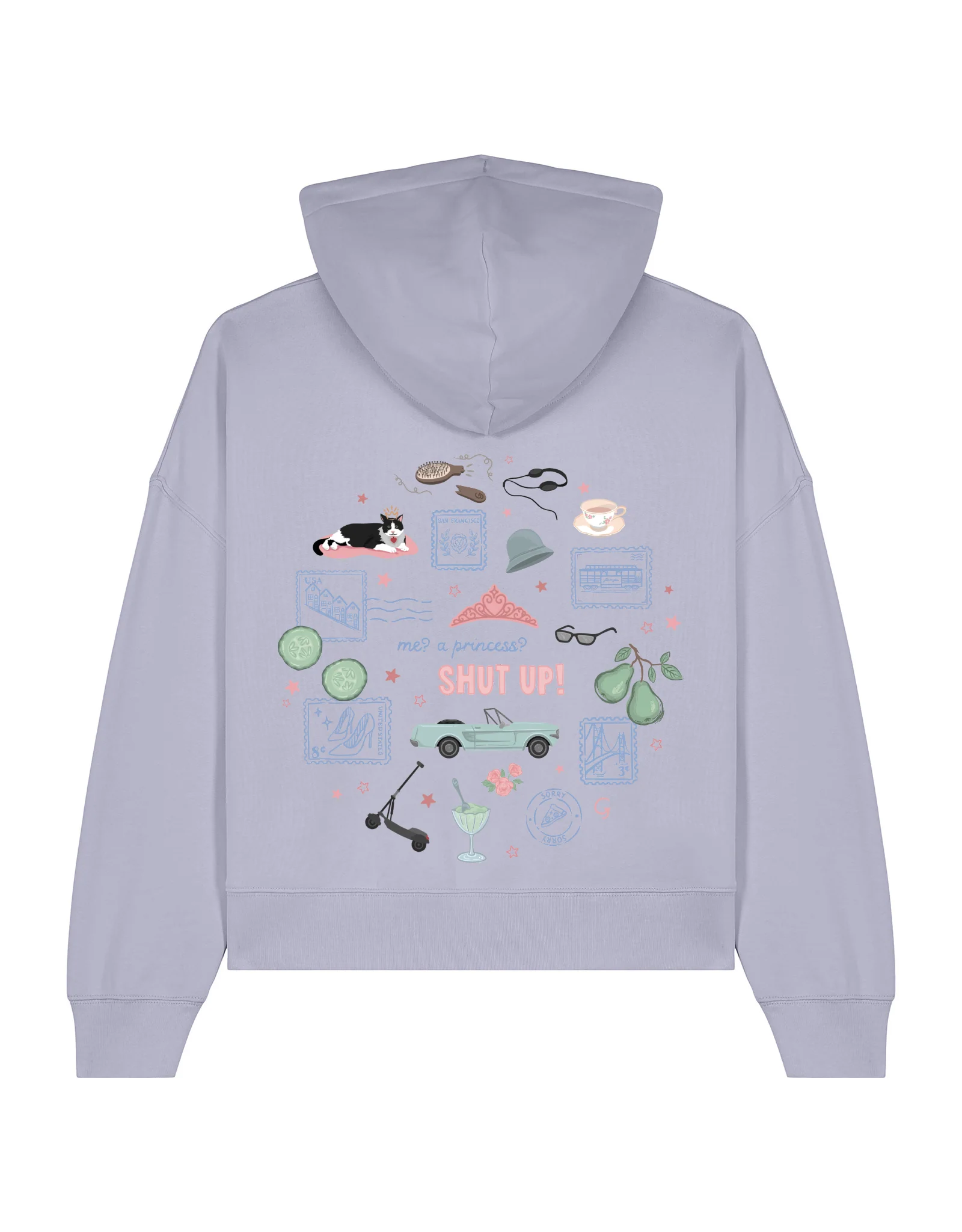Princess Diaries Boxy Organic Cotton Hoodie - Image 3