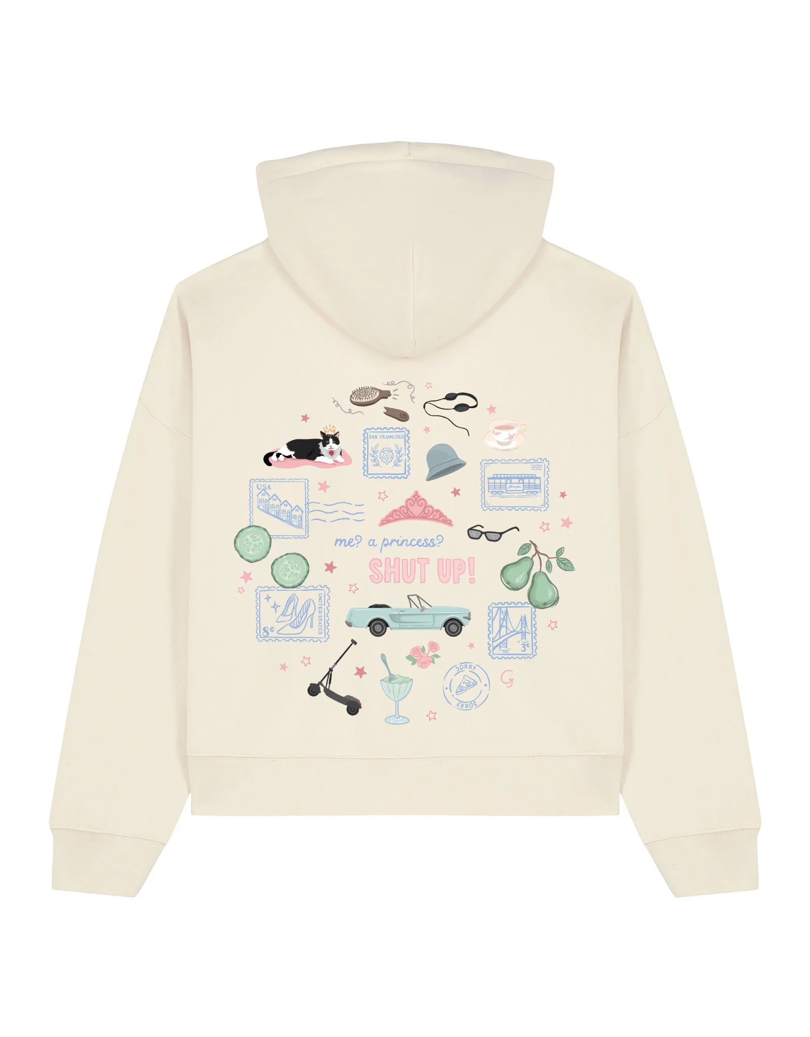 Princess Diaries Boxy Organic Cotton Hoodie - Image 5
