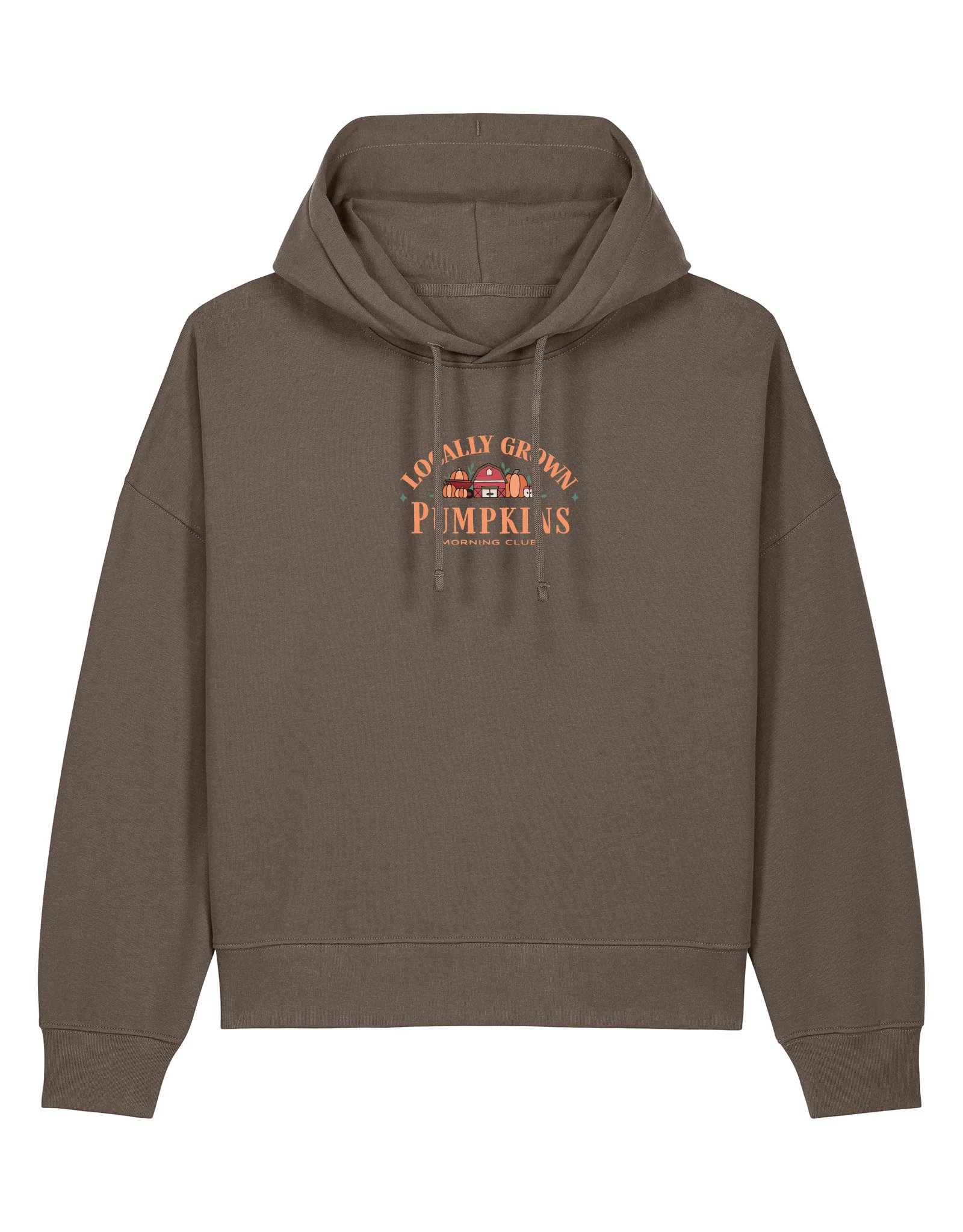 Pumpkins Embroidered Boxy Organic Cotton Hoodie - Image 6
