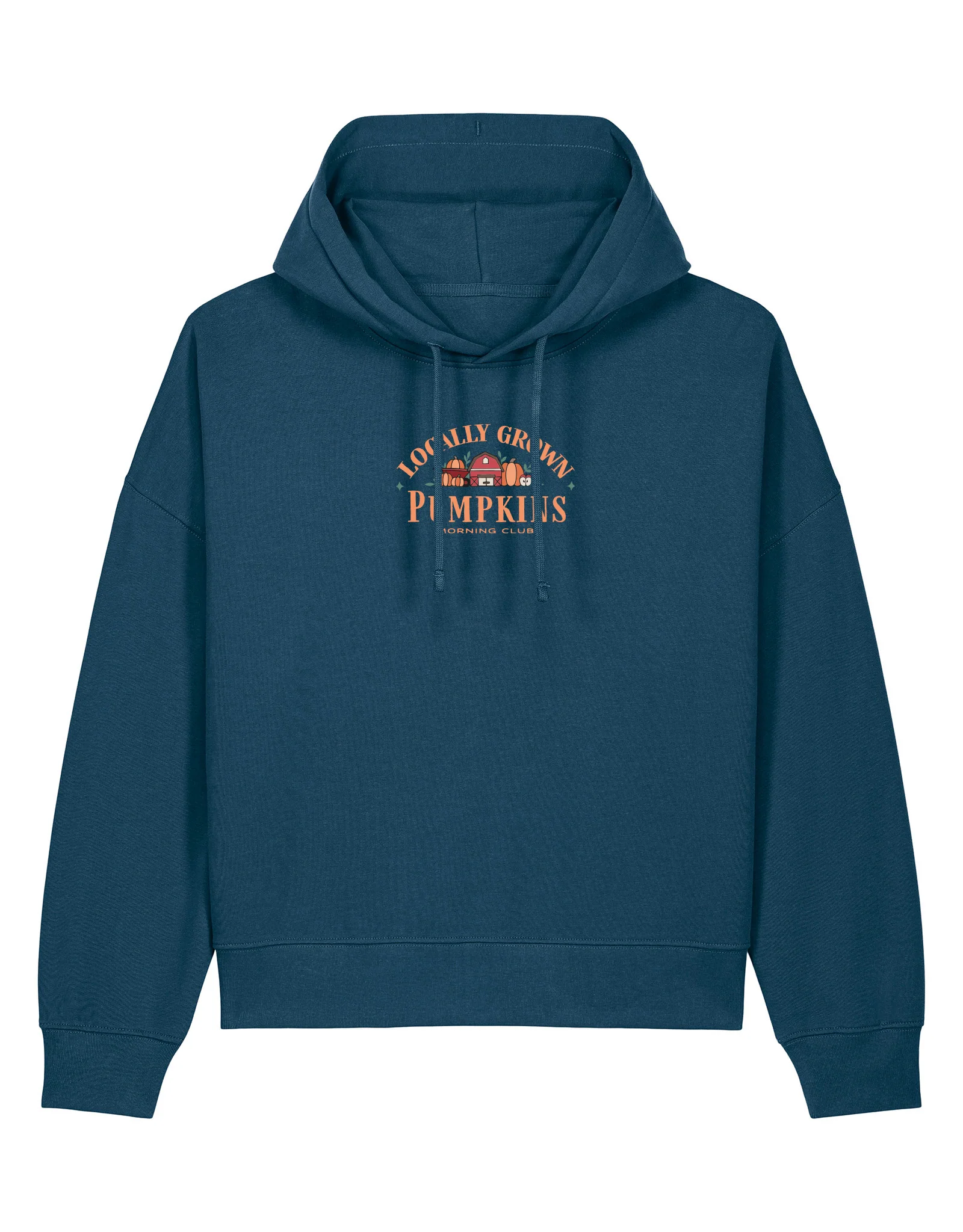 Pumpkins Embroidered Boxy Organic Cotton Hoodie - Image 8