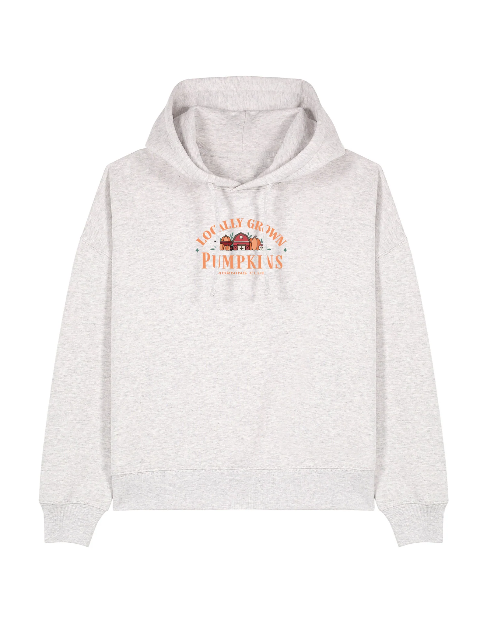 Pumpkins Embroidered Boxy Organic Cotton Hoodie - Image 9