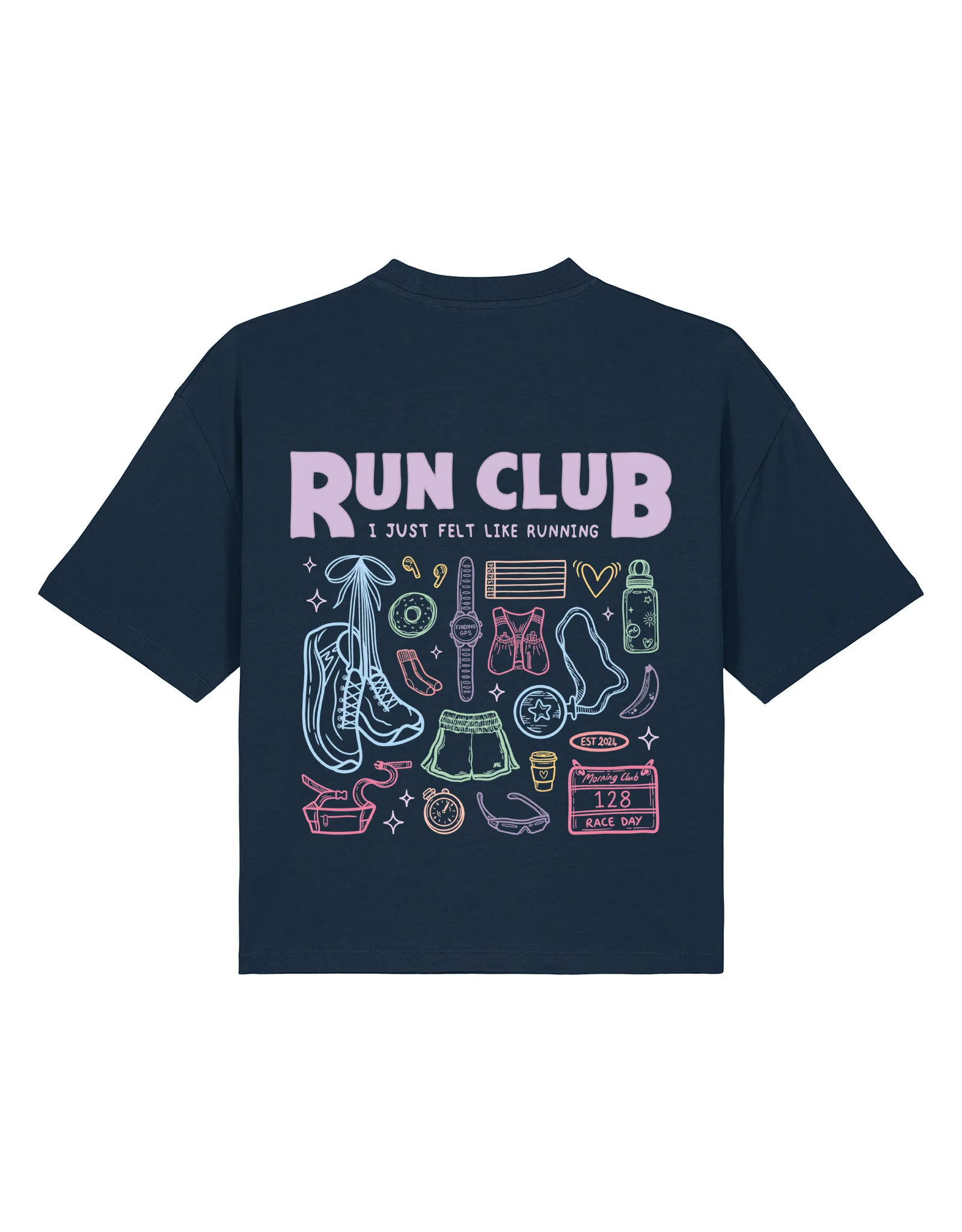 Run Club Boxy Organic Cotton Tee - Image 10