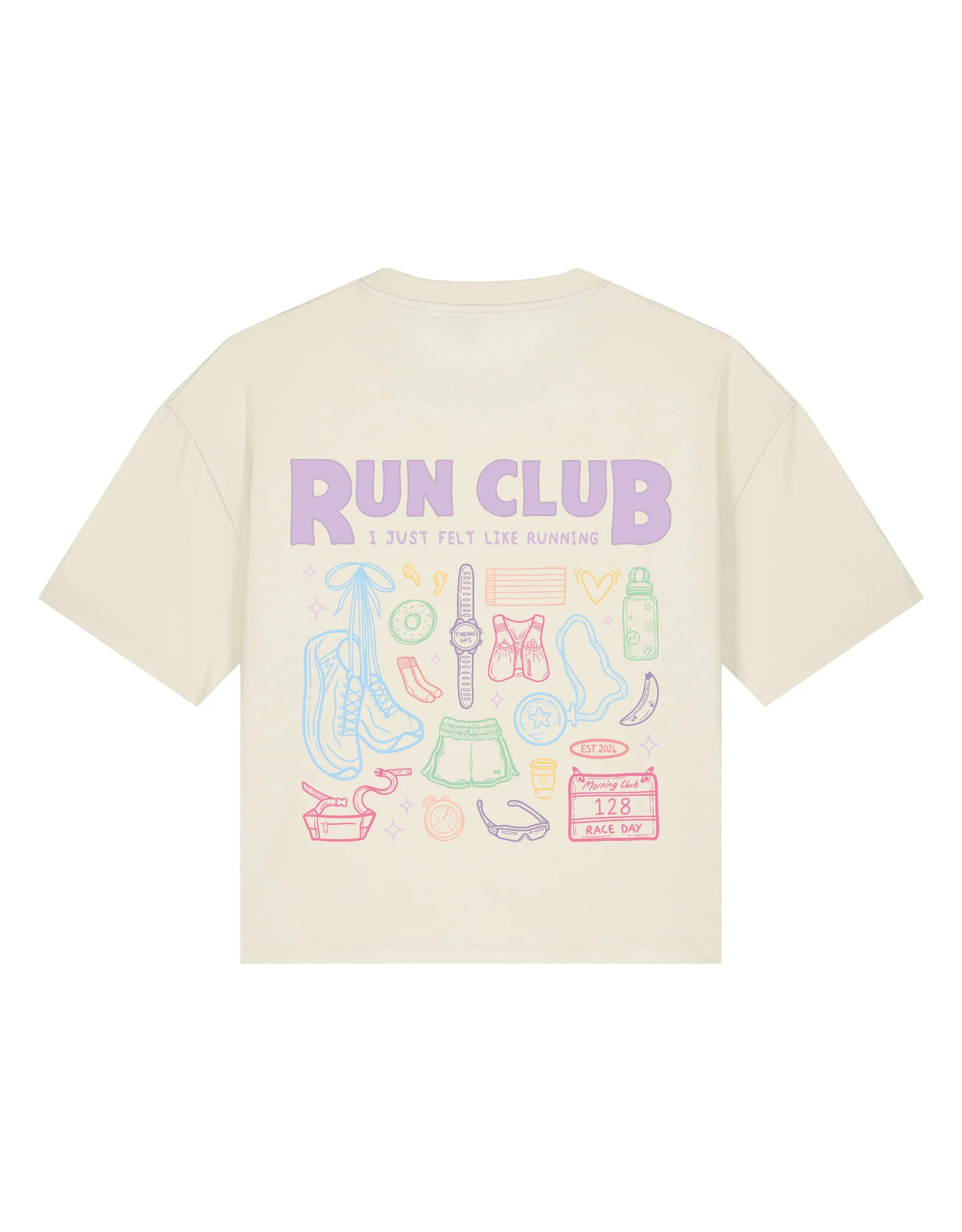 Run Club Boxy Organic Cotton Tee - Image 11