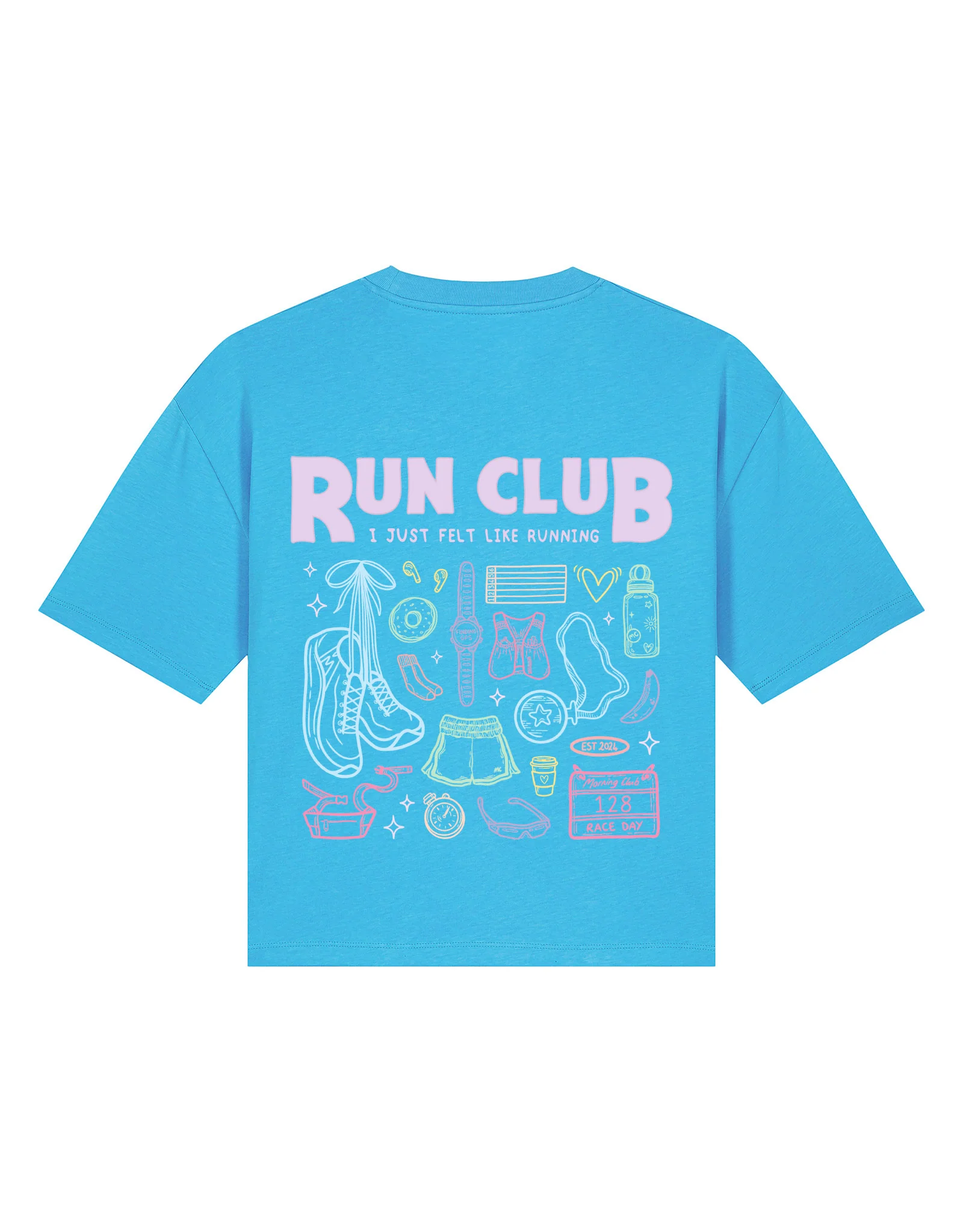 Run Club Boxy Organic Cotton Tee - Image 12