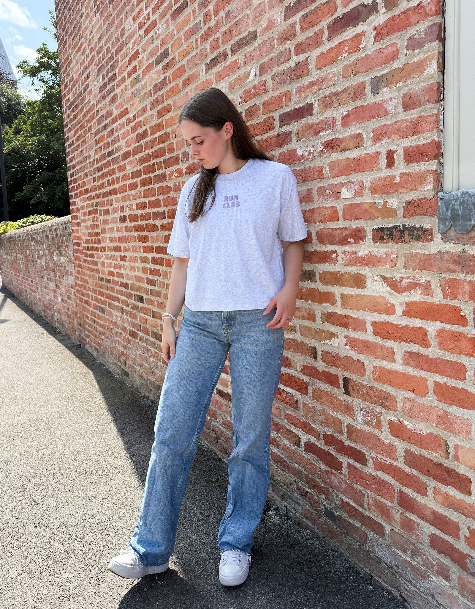 Run Club Boxy Organic Cotton Tee - Image 3