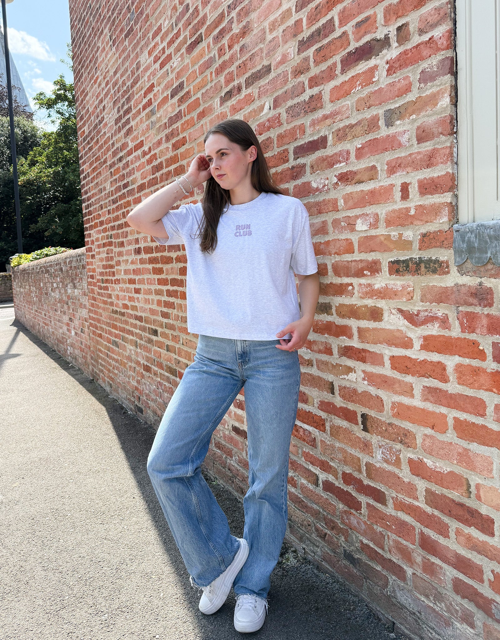 Run Club Boxy Organic Cotton Tee - Image 6