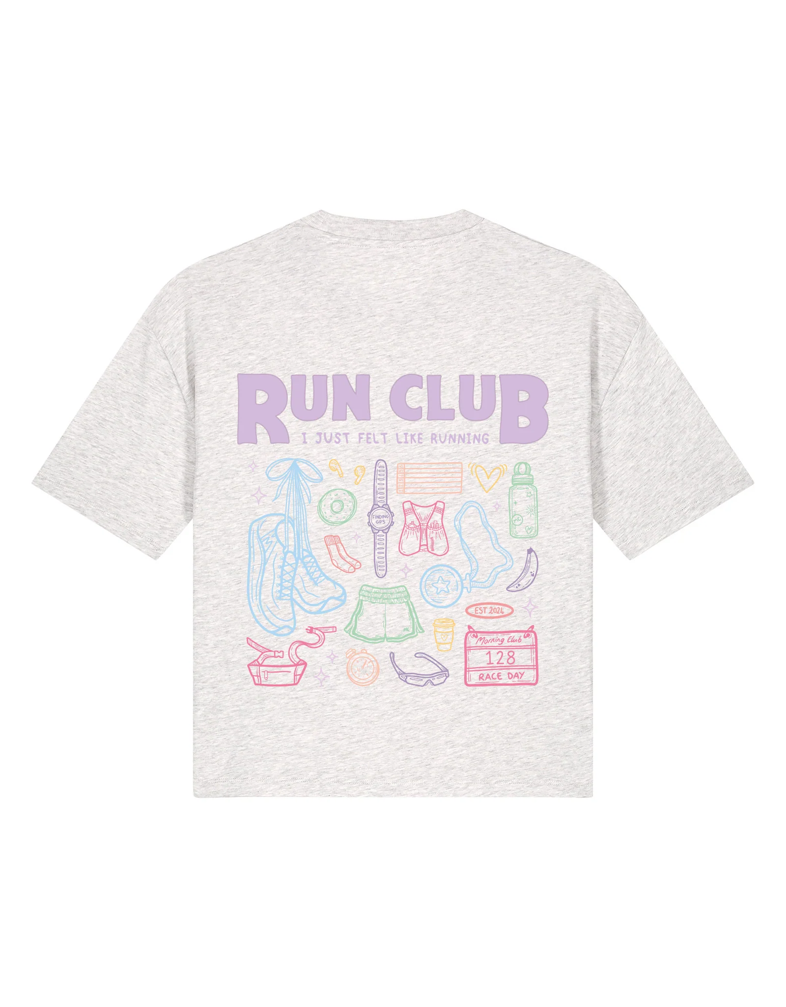 Run Club Boxy Organic Cotton Tee - Image 7