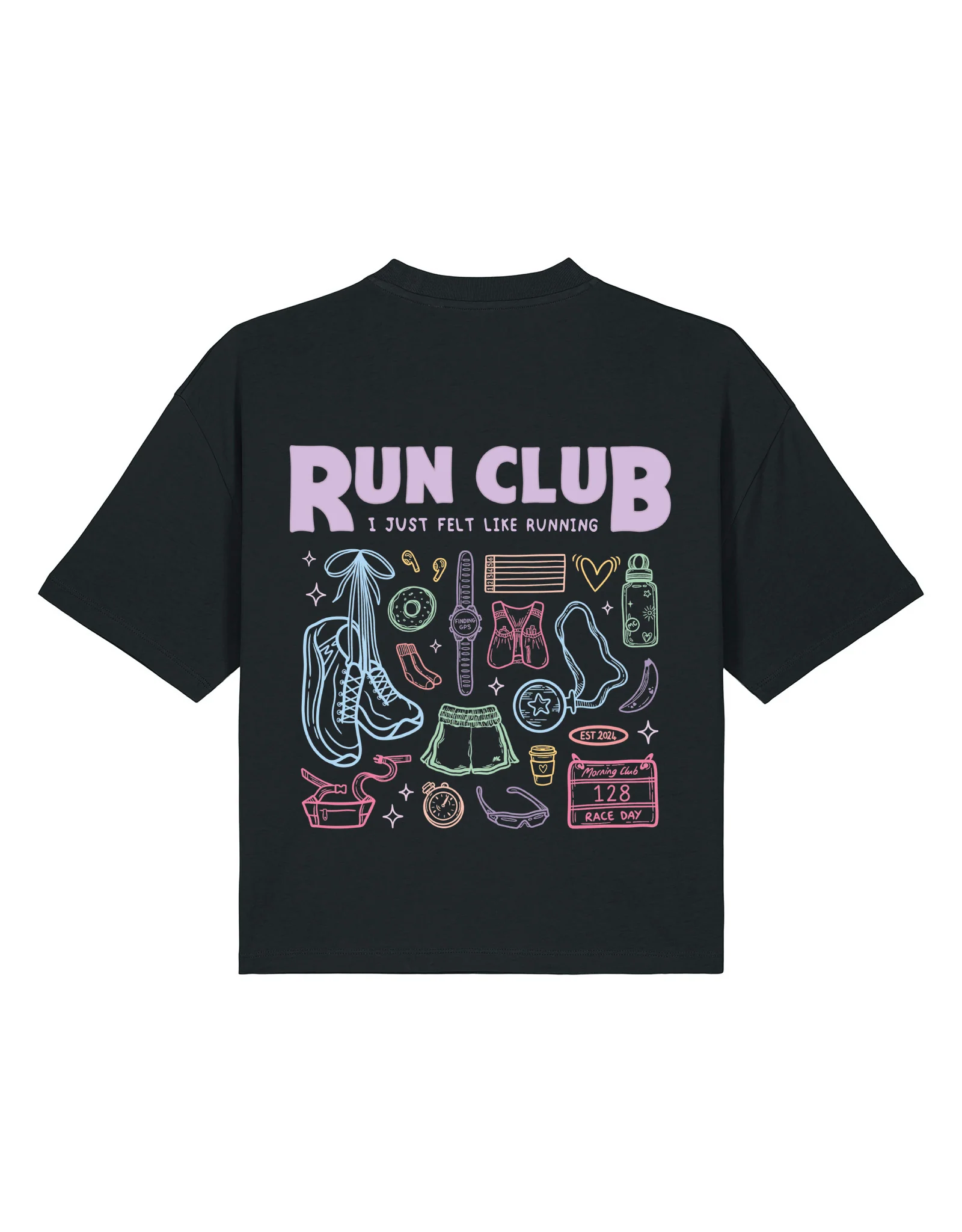 Run Club Boxy Organic Cotton Tee - Image 8