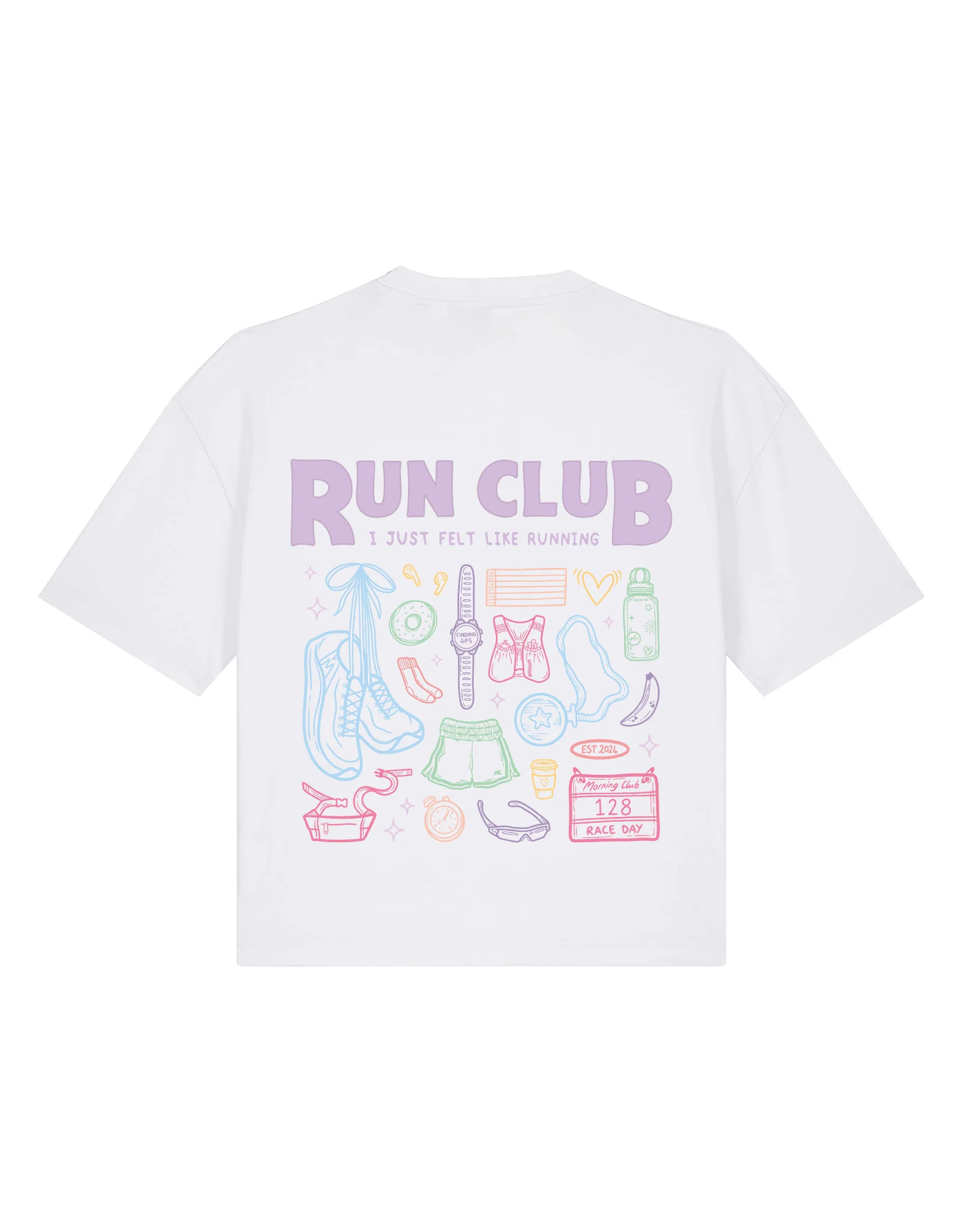 Run Club Boxy Organic Cotton Tee - Image 9