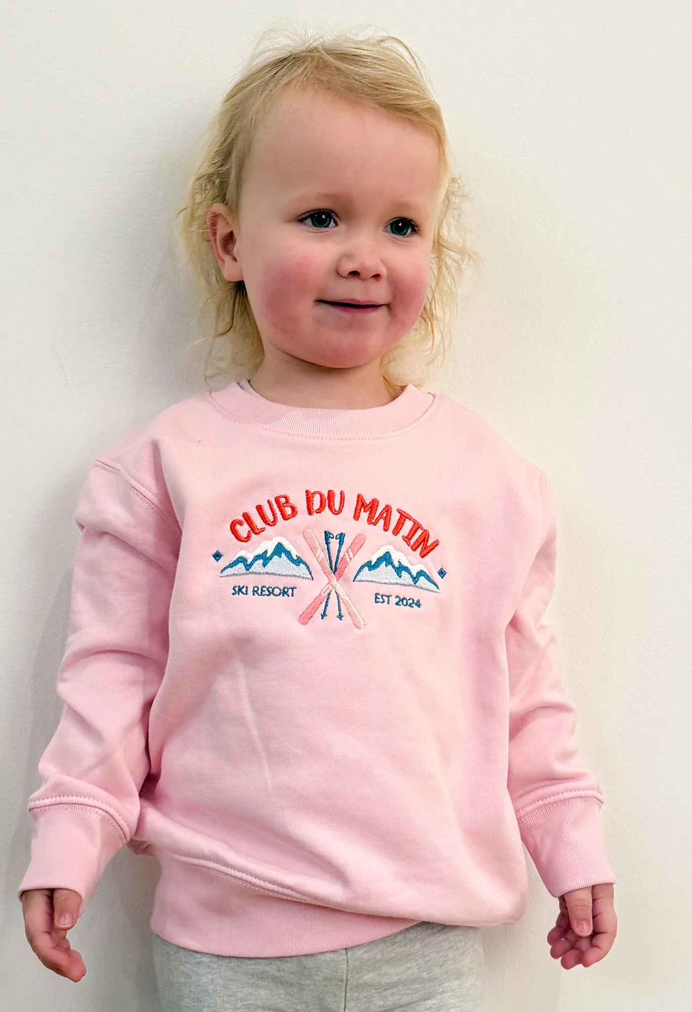 Ski Resort Organic Cotton Childrens Sweatshirt - Image 3