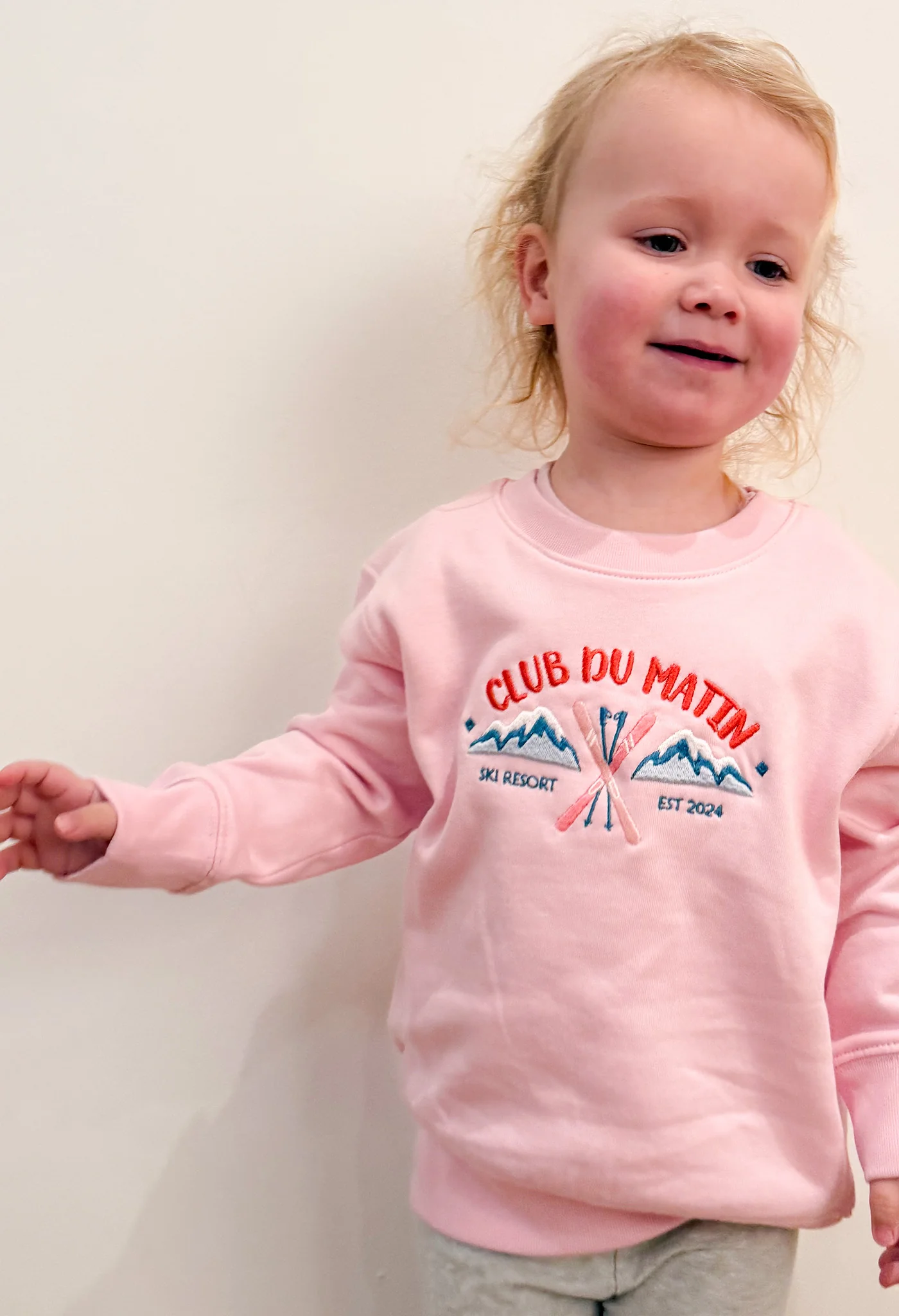 Ski Resort Organic Cotton Childrens Sweatshirt - Image 4