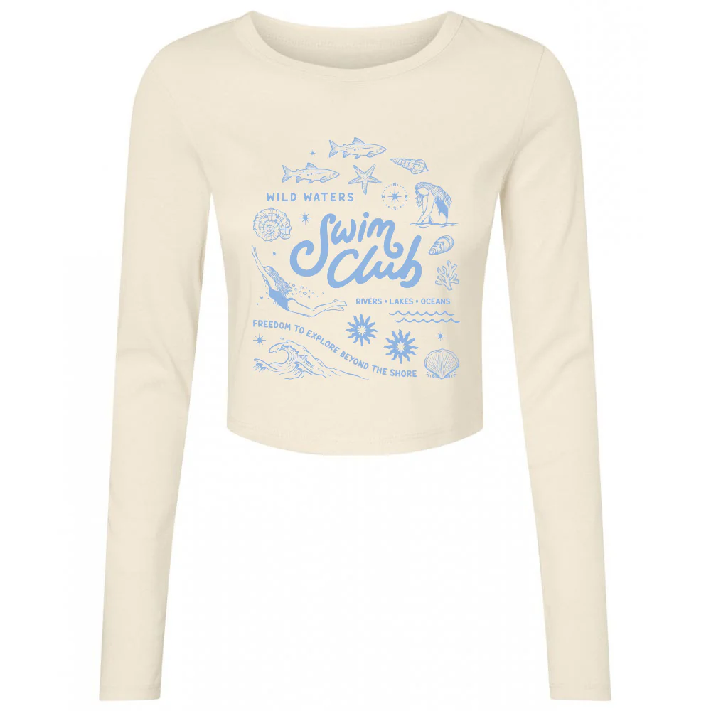 Swim Club Micro Rib Long Sleeved Tee - Image 5