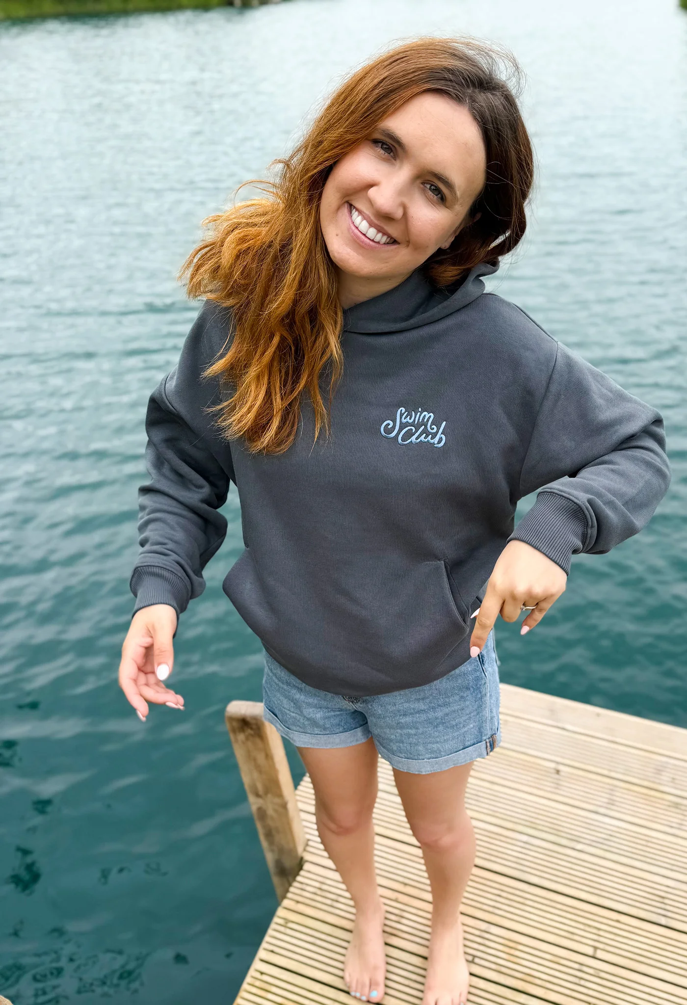 Swim Club Oversized Organic Cotton Hoodie - Image 4