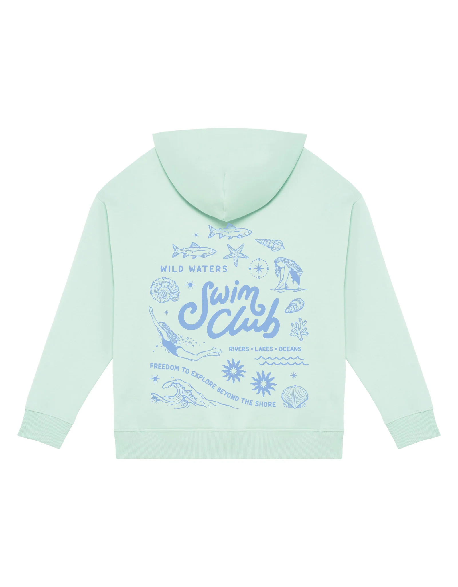 Swim Club Oversized Organic Cotton Hoodie - Image 6