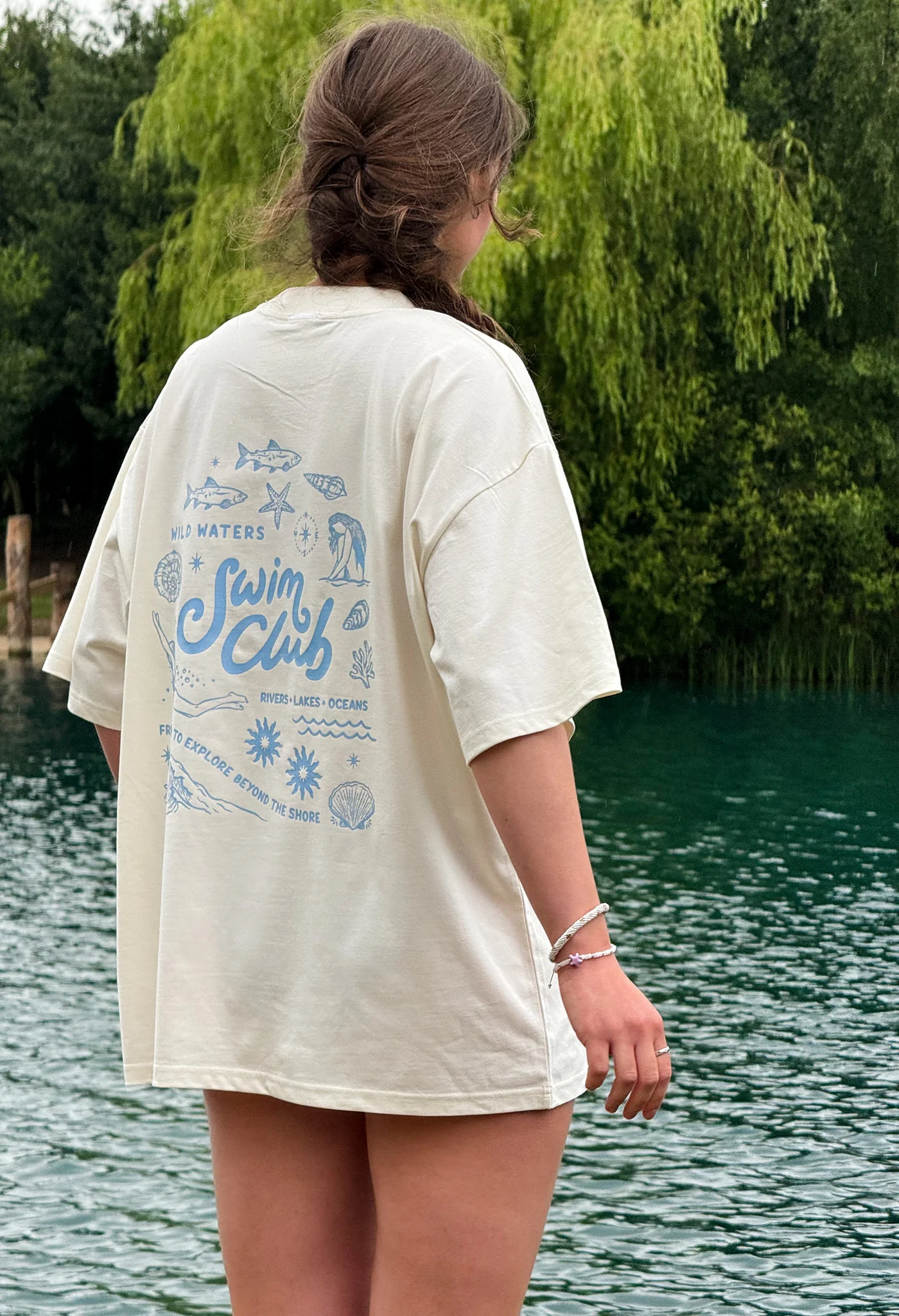 Swim Club Oversized Organic Cotton T-Shirt - Image 11