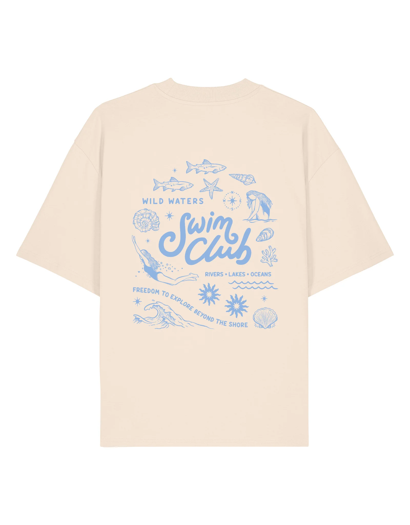 Swim Club Oversized Organic Cotton T-Shirt - Image 14