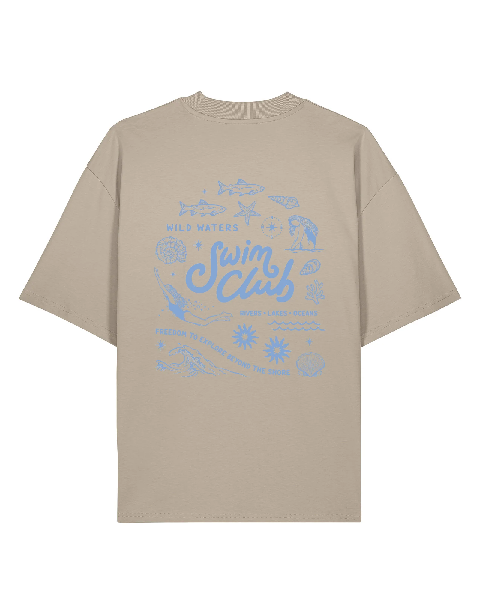 Swim Club Oversized Organic Cotton T-Shirt - Image 16