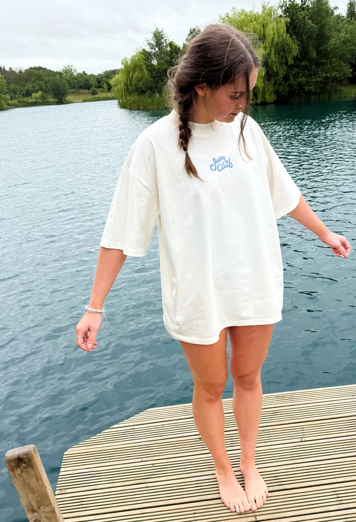 Swim Club Oversized Organic Cotton T-Shirt - Image 4