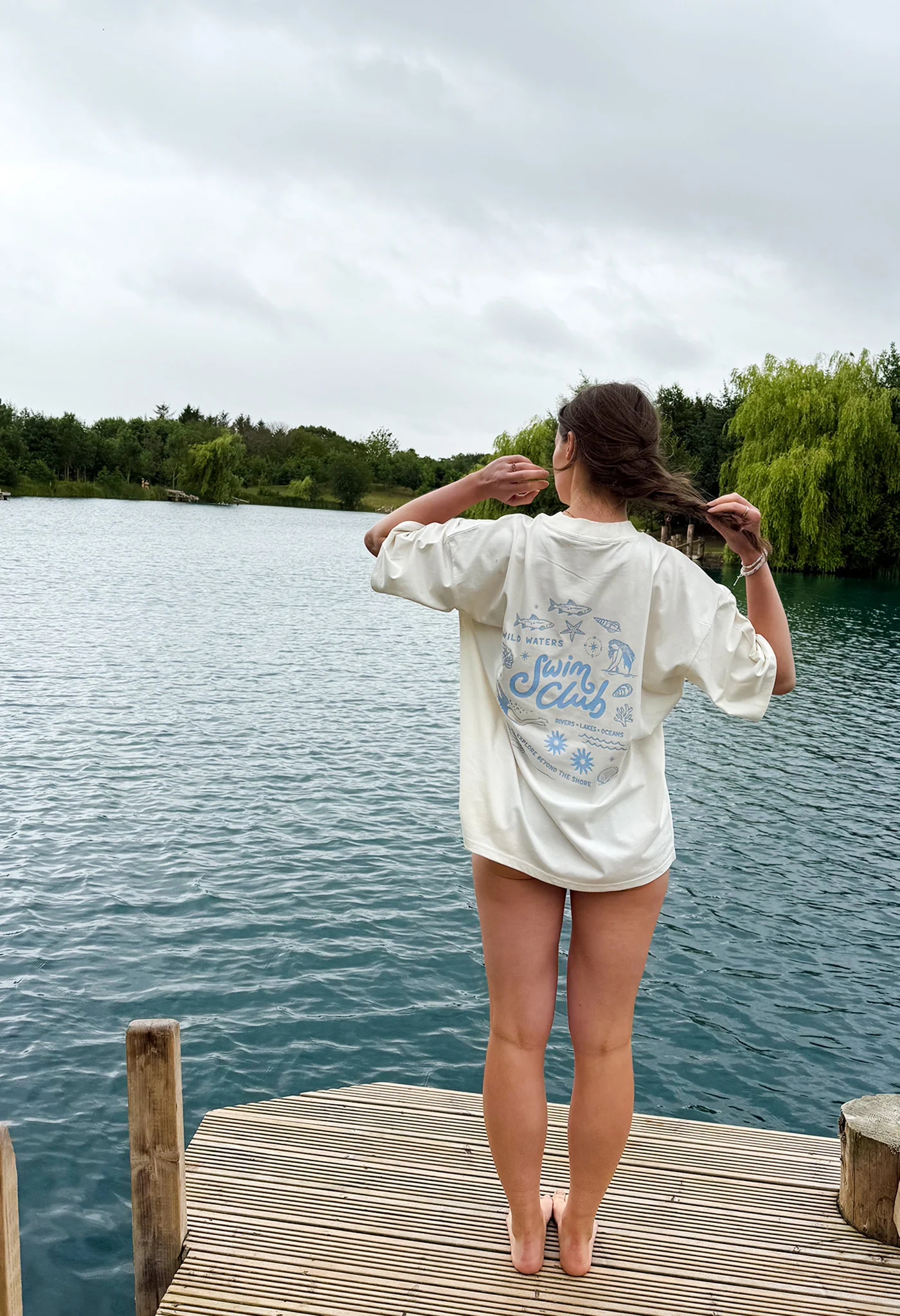 Swim Club Oversized Organic Cotton T-Shirt - Image 5