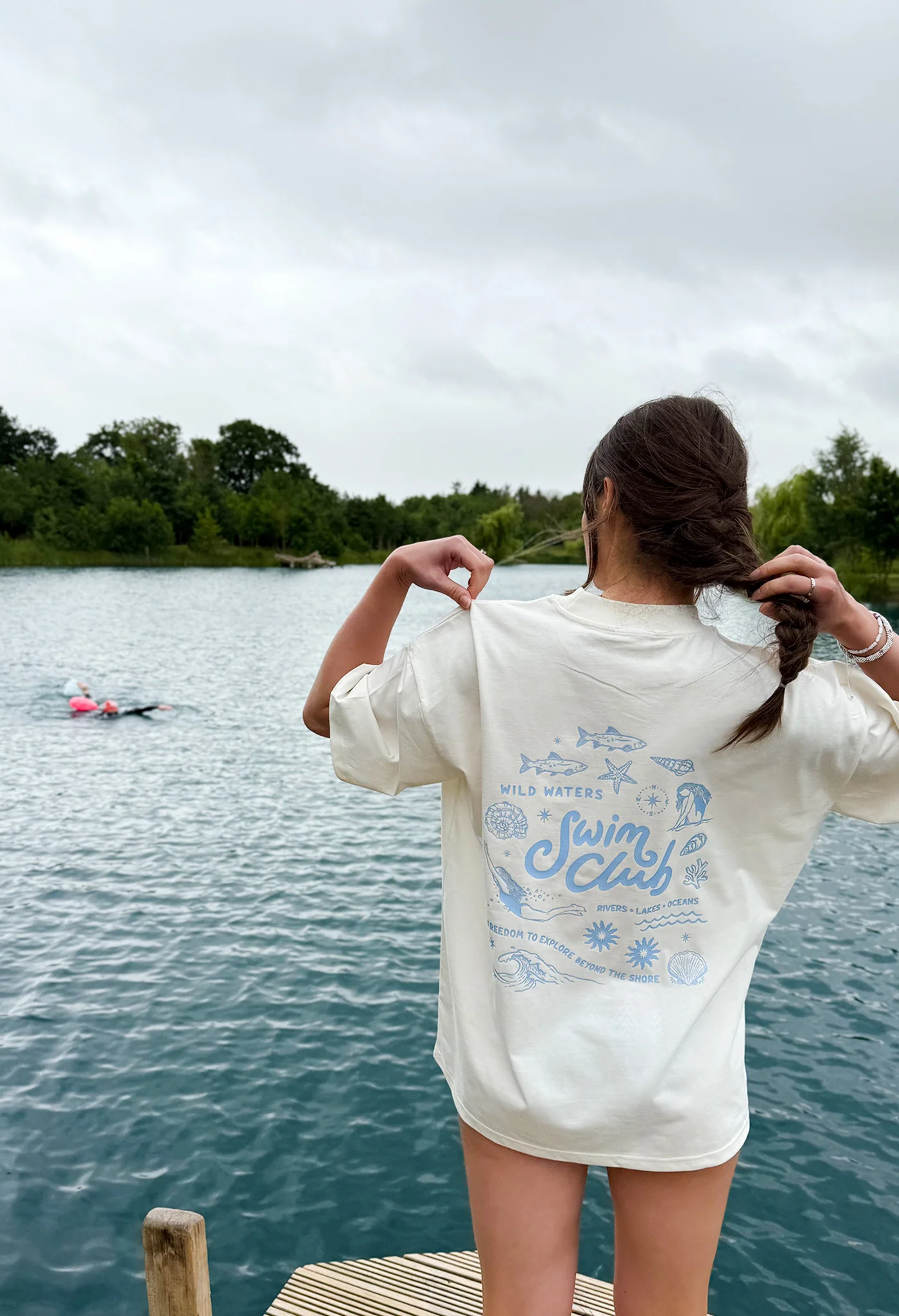 Swim Club Oversized Organic Cotton T-Shirt - Image 6