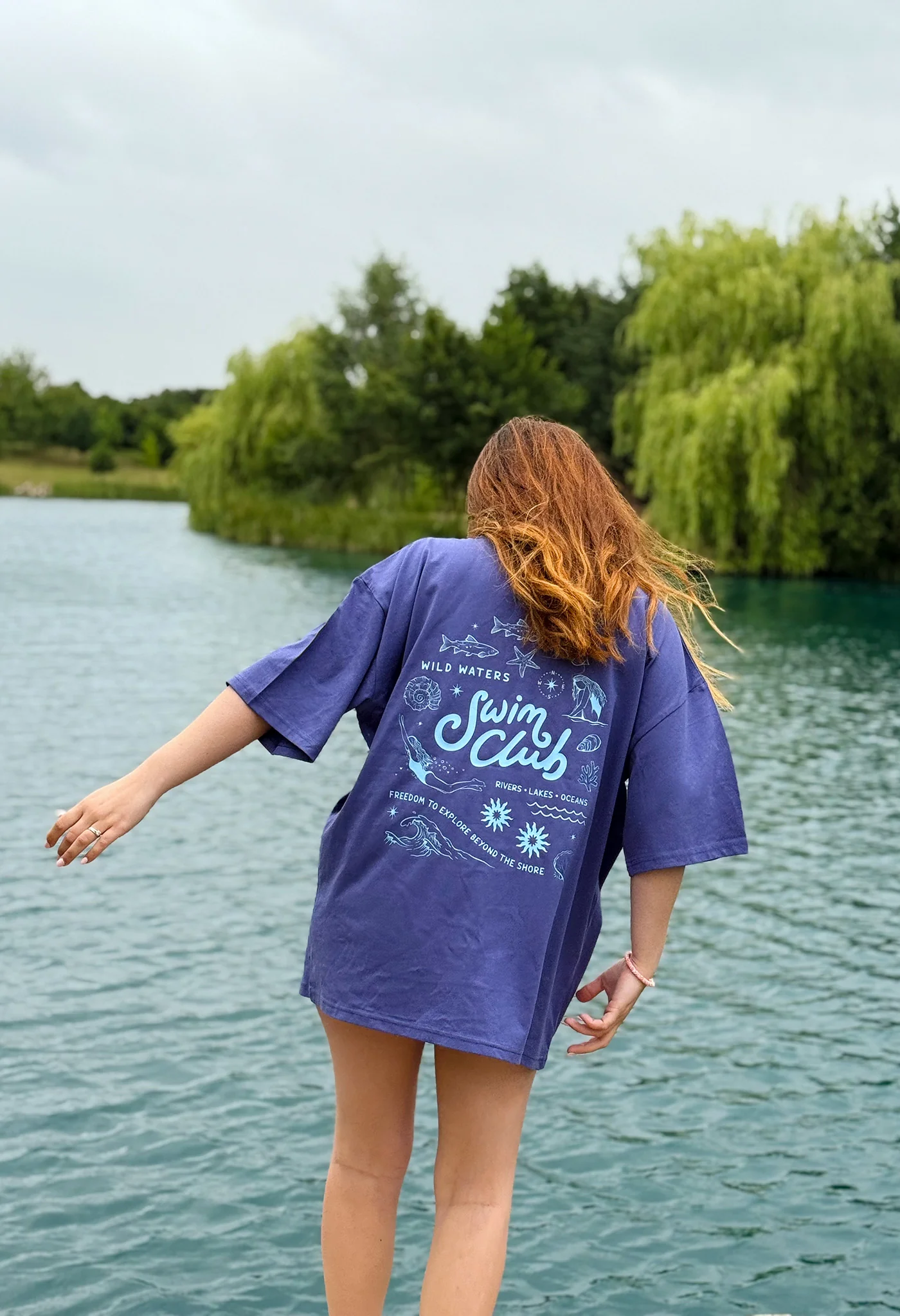 Swim Club Oversized Organic Cotton T-Shirt - Image 7