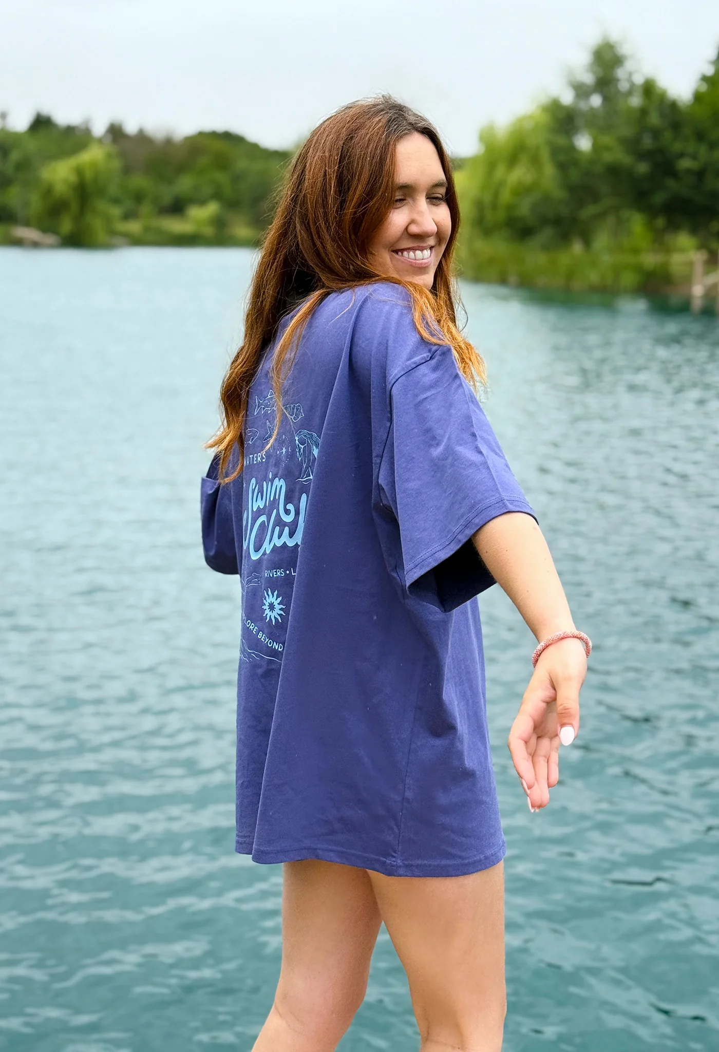 Swim Club Oversized Organic Cotton T-Shirt - Image 9