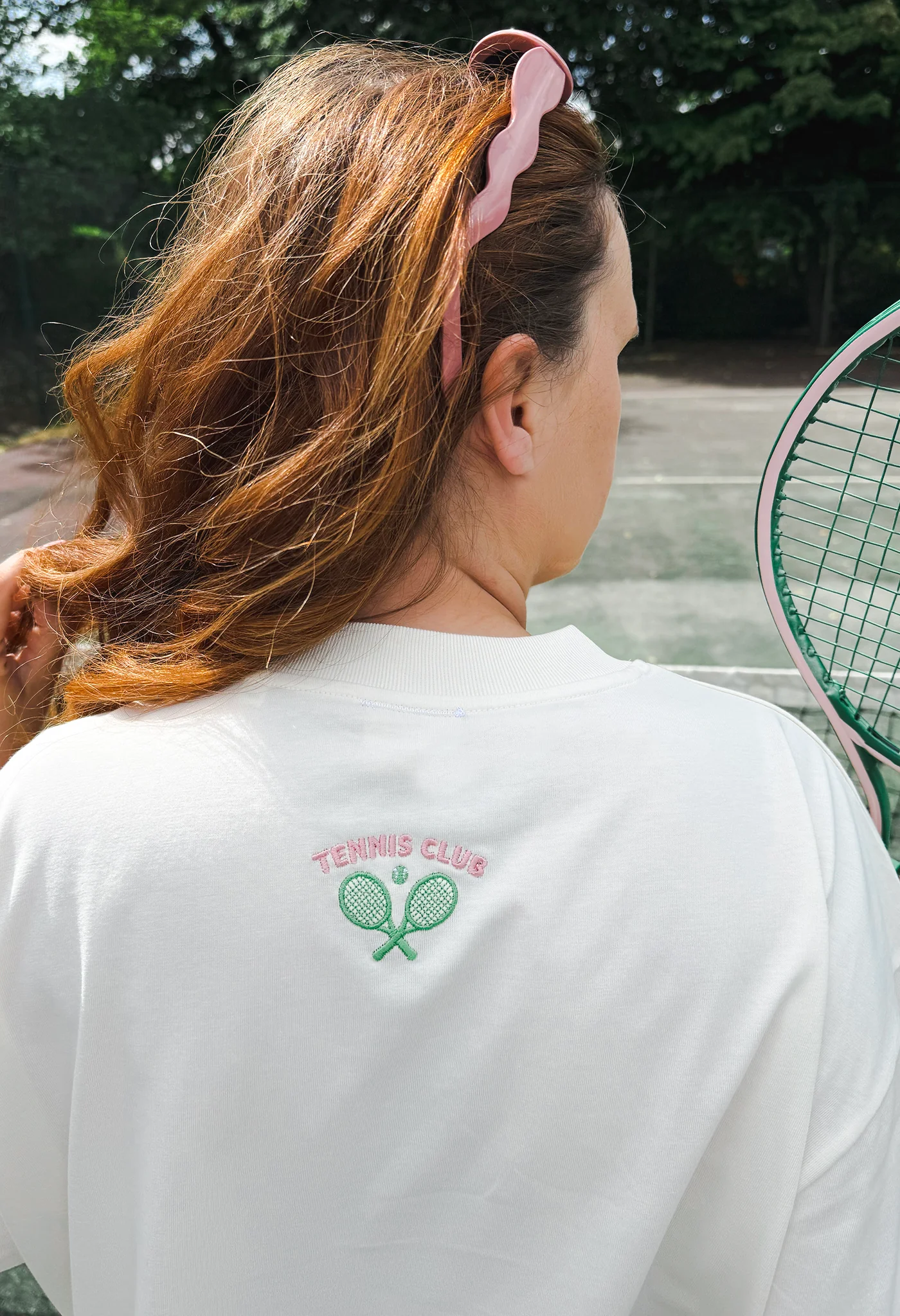 Tennis Club Oversized Organic Cotton T-Shirt - Image 3