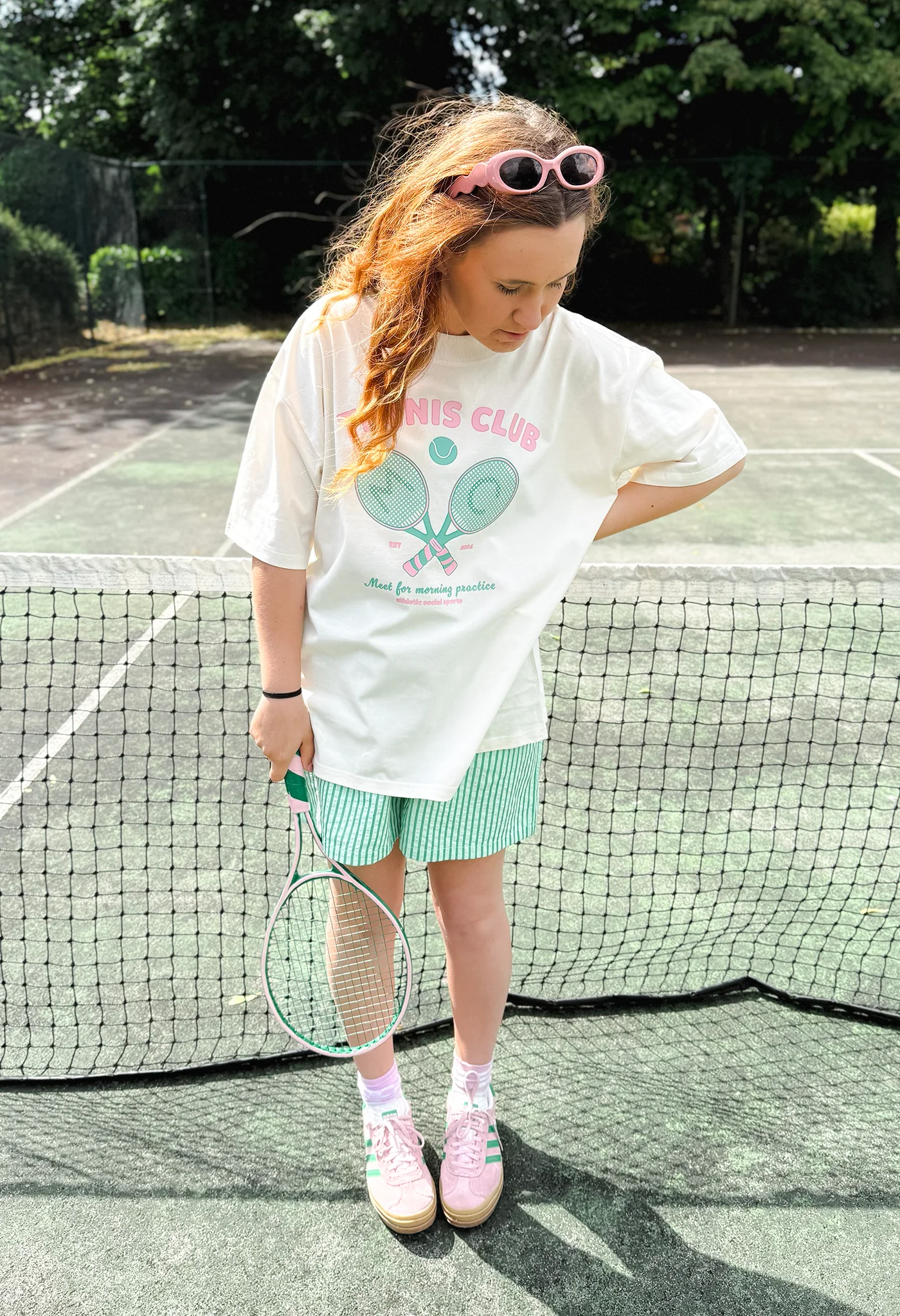 Tennis Club Oversized Organic Cotton T-Shirt - Image 5