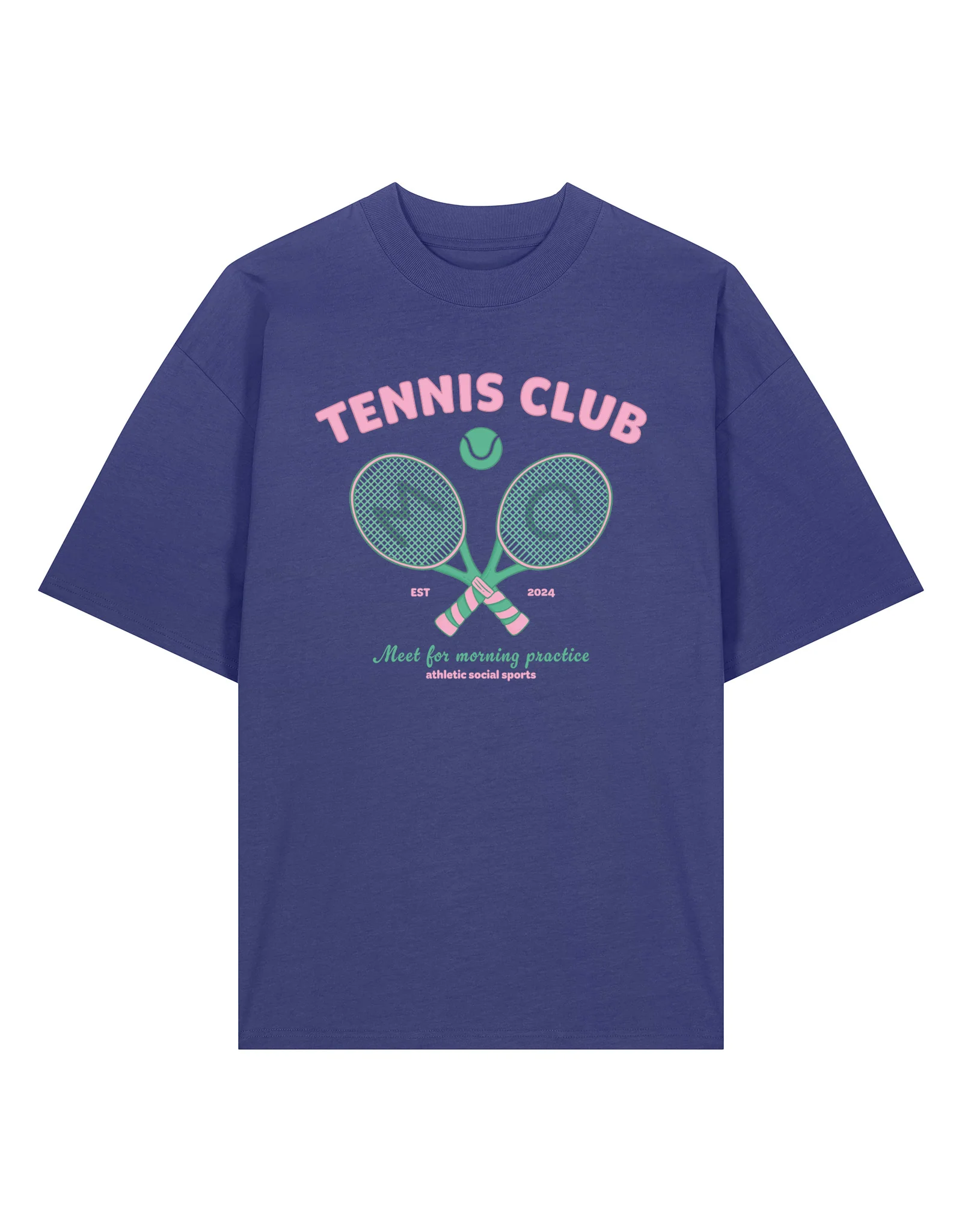 Tennis Club Oversized Organic Cotton T-Shirt - Image 8