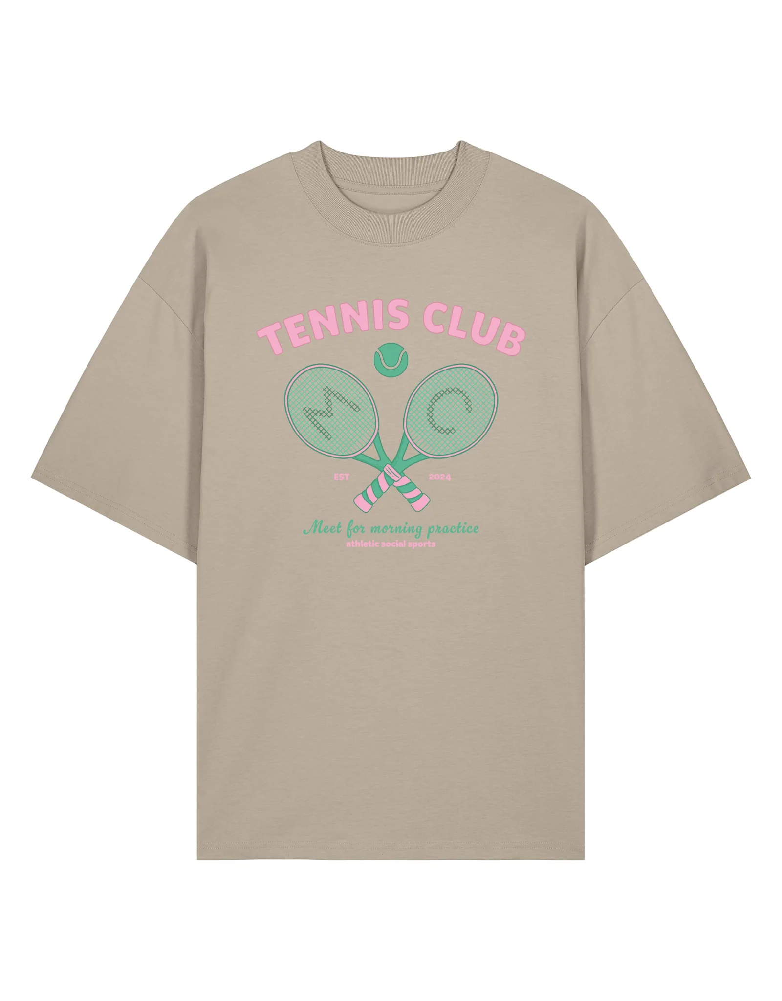Tennis Club Oversized Organic Cotton T-Shirt - Image 9