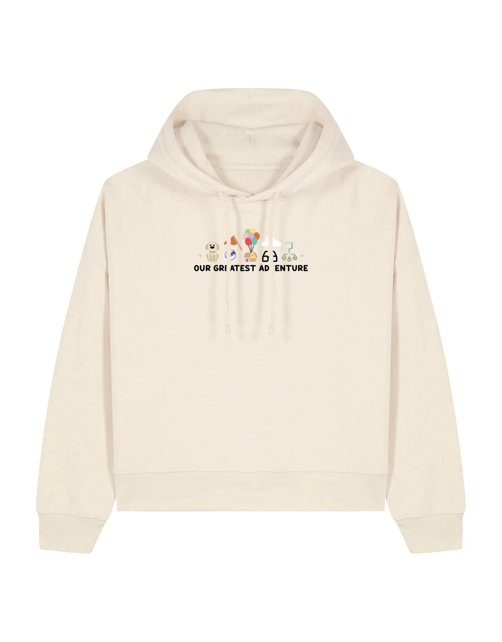 Up Embroidered Boxy Organic Cotton Hoodie - Image 5
