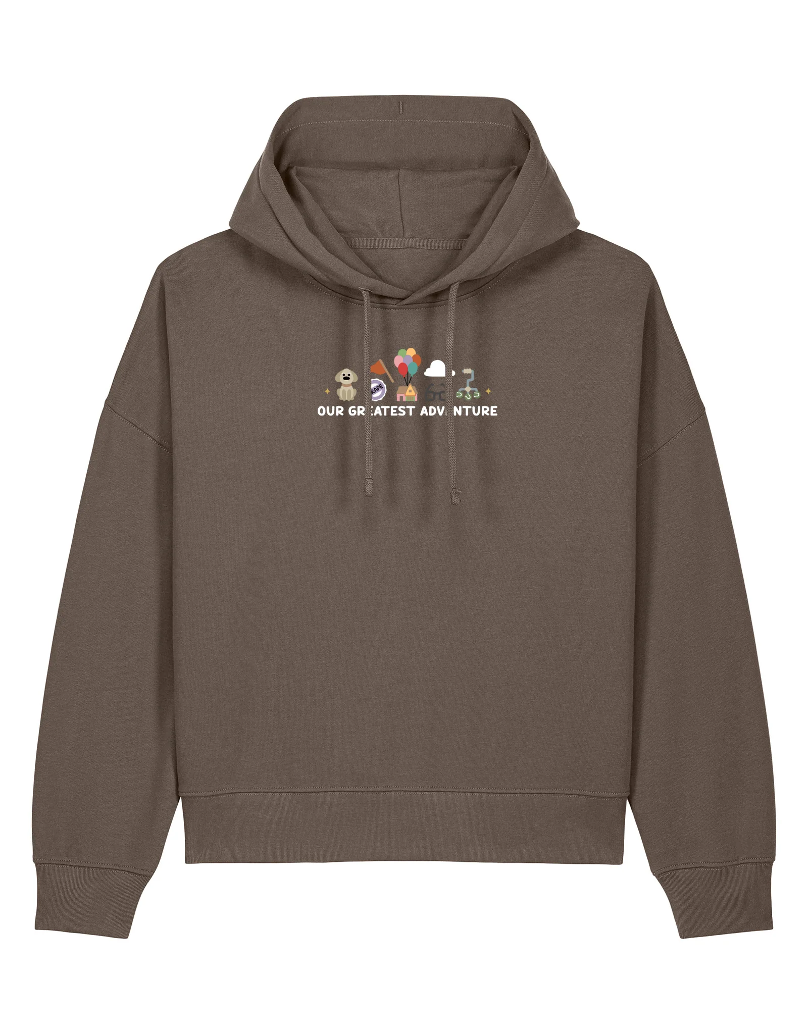 Up Embroidered Boxy Organic Cotton Hoodie - Image 6