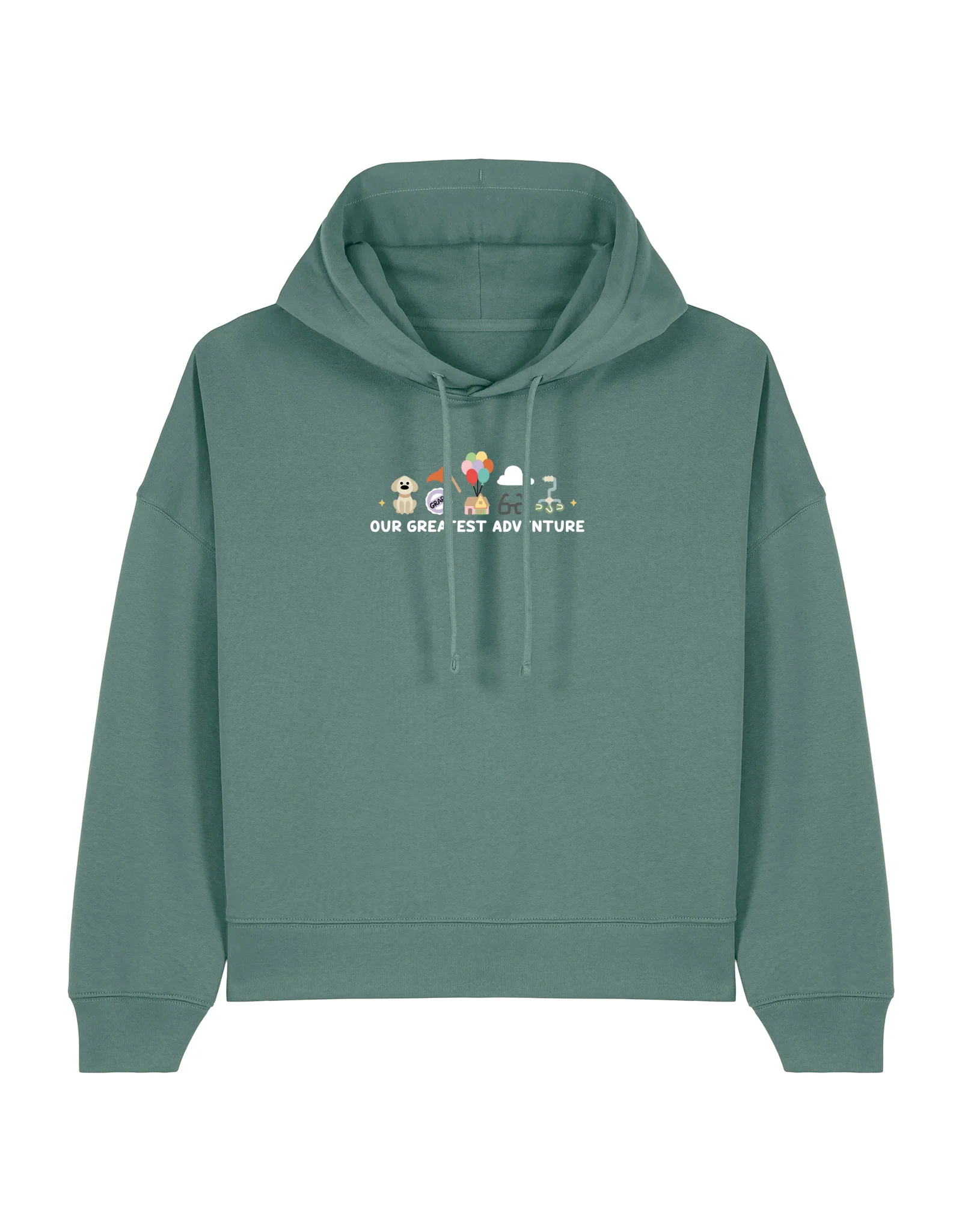 Up Embroidered Boxy Organic Cotton Hoodie - Image 7