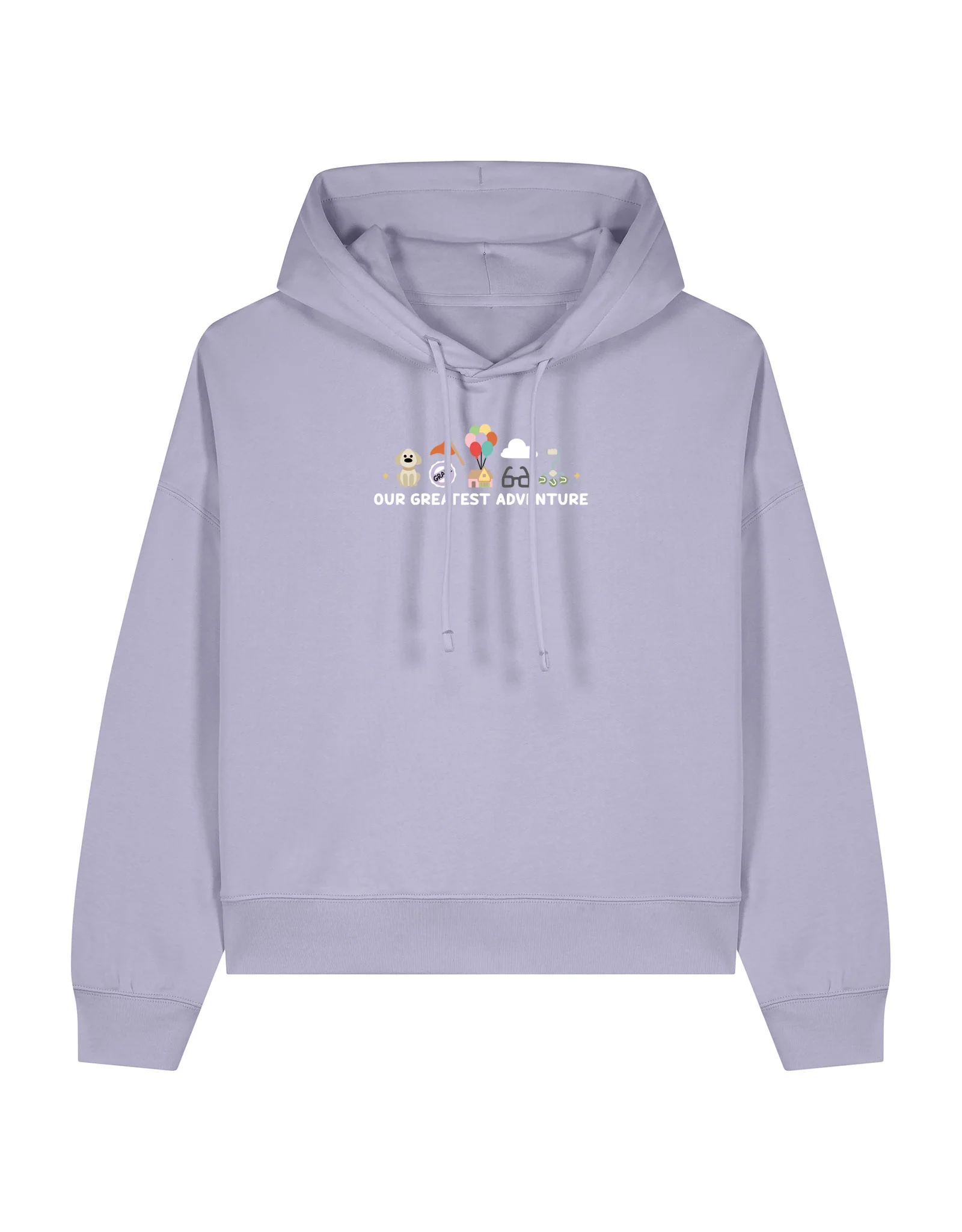 Up Embroidered Boxy Organic Cotton Hoodie - Image 8
